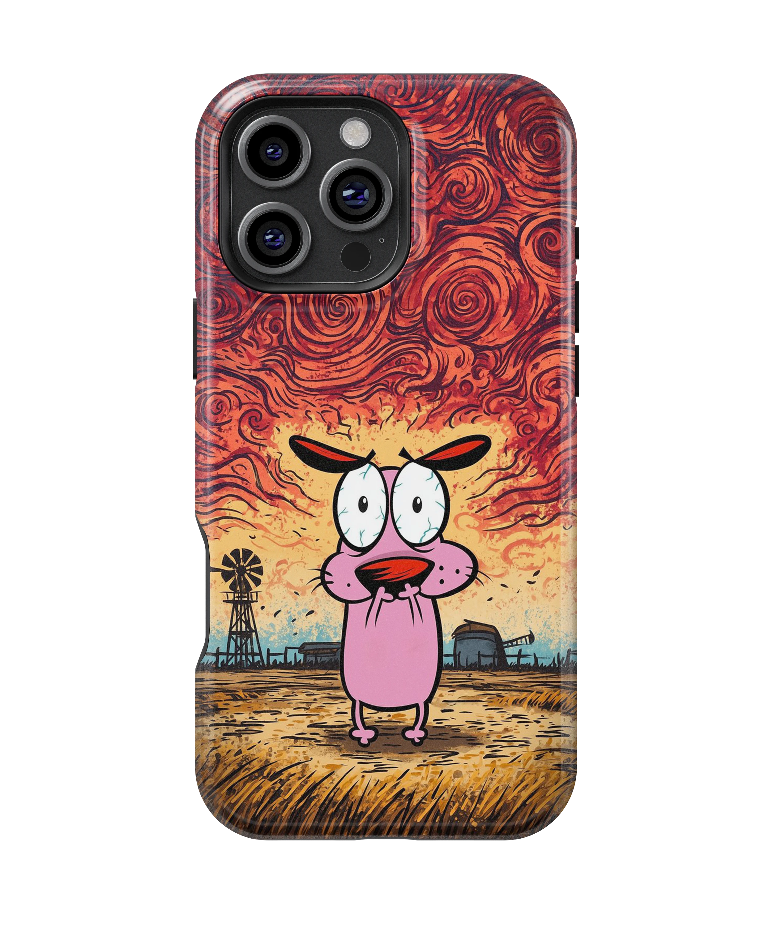 Coque iPhone – Design Courage le Chien