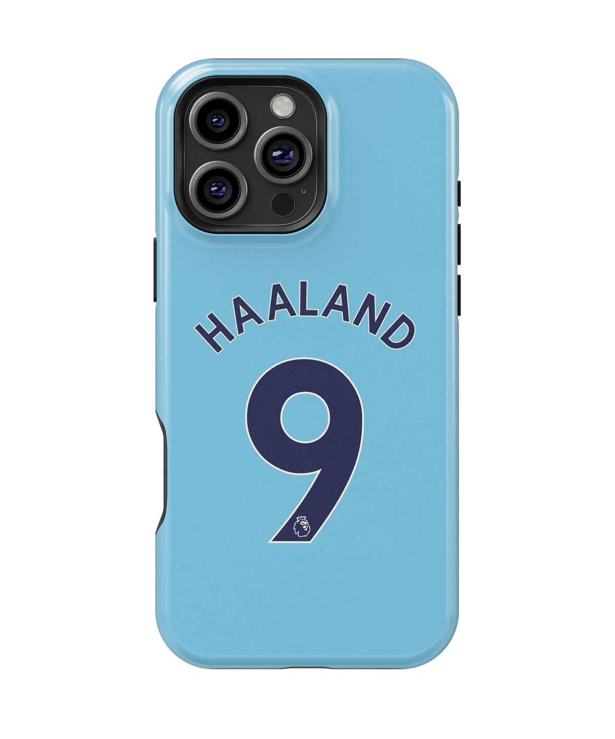 Coque iPhone Haaland – Design Bleu | Manchester City