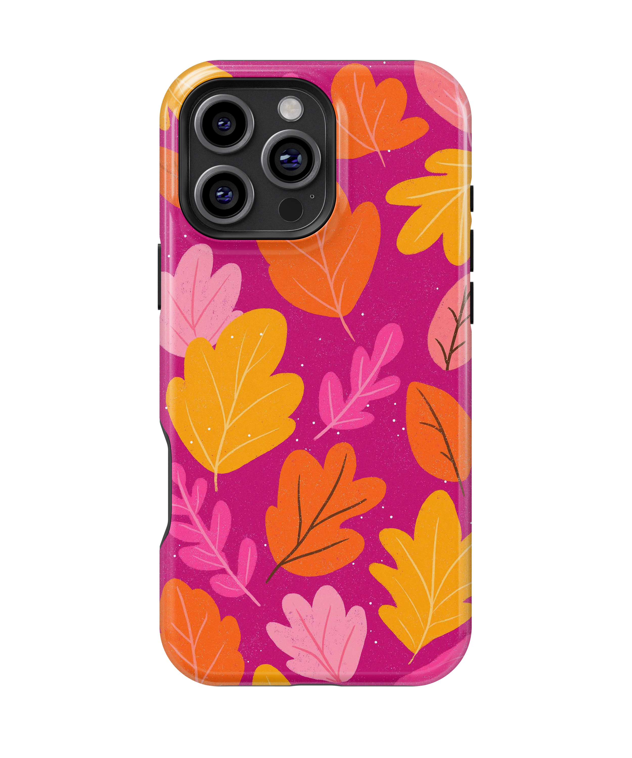 Coque iPhone – Design Feuilles Colorées