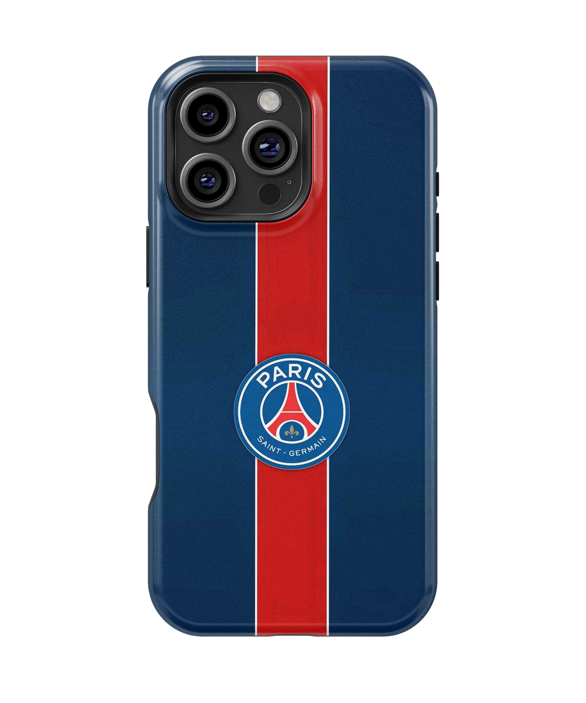 Coque iPhone Paris Saint-Germain – Bleu et rouge | PSG