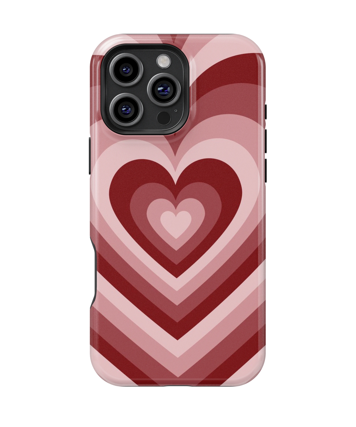 Coque iPhone – Design Cœurs Empilés