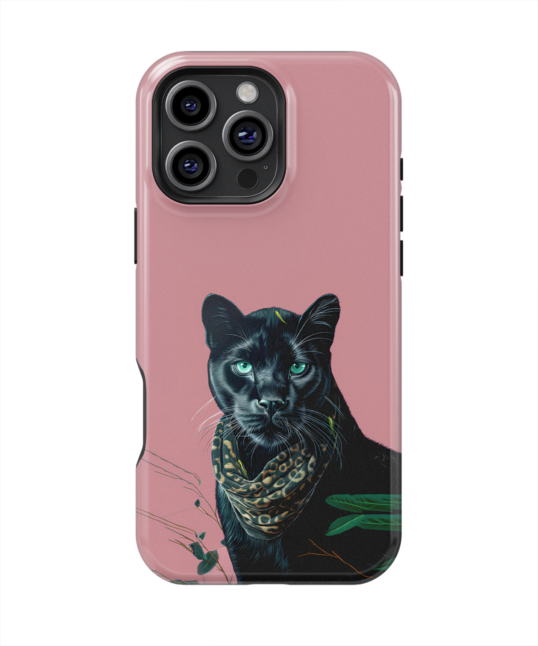 Coque iPhone – Panthère Noire Élégante