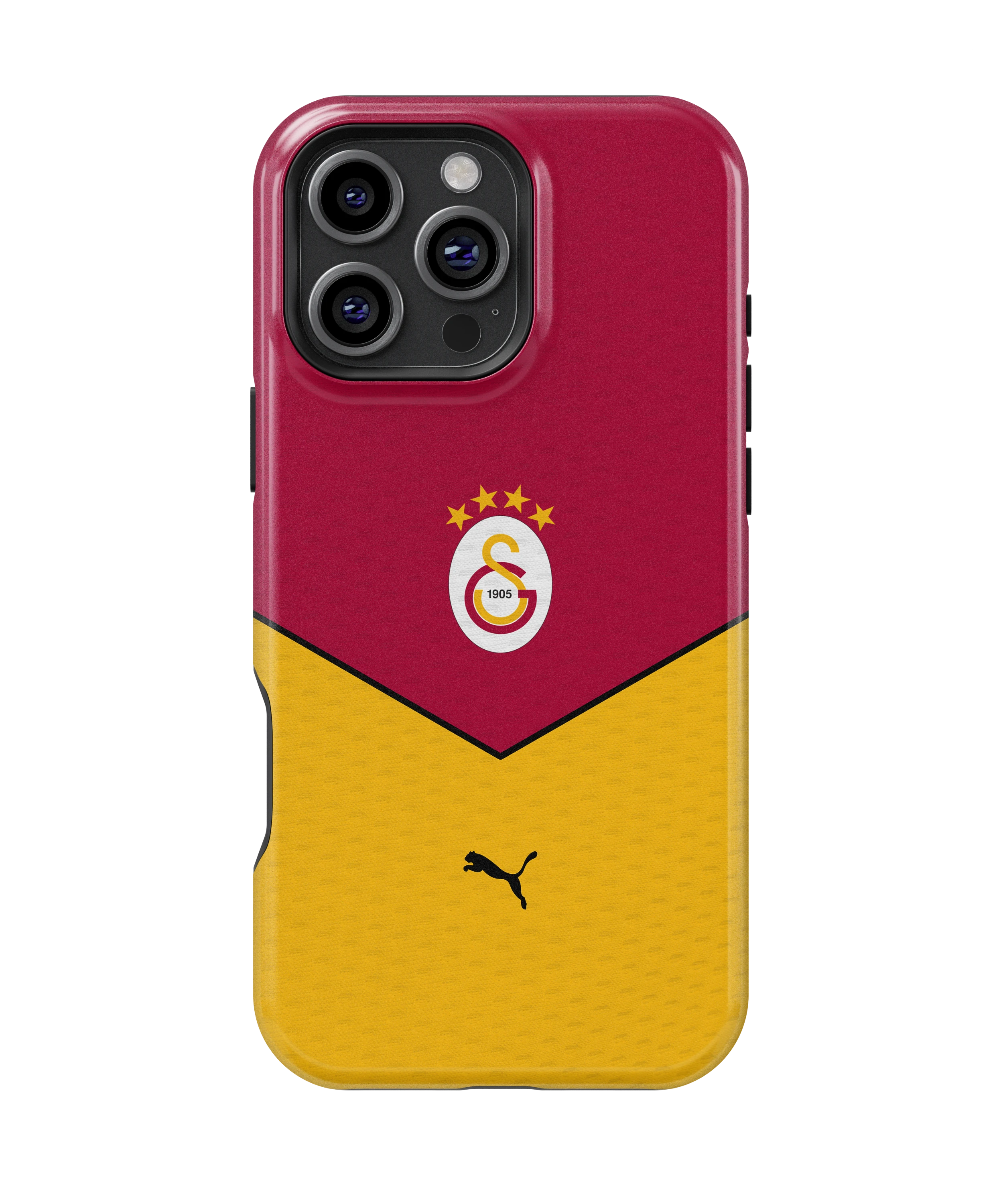 Coque iPhone – Style Maillot Galatasaray Rouge & Jaune