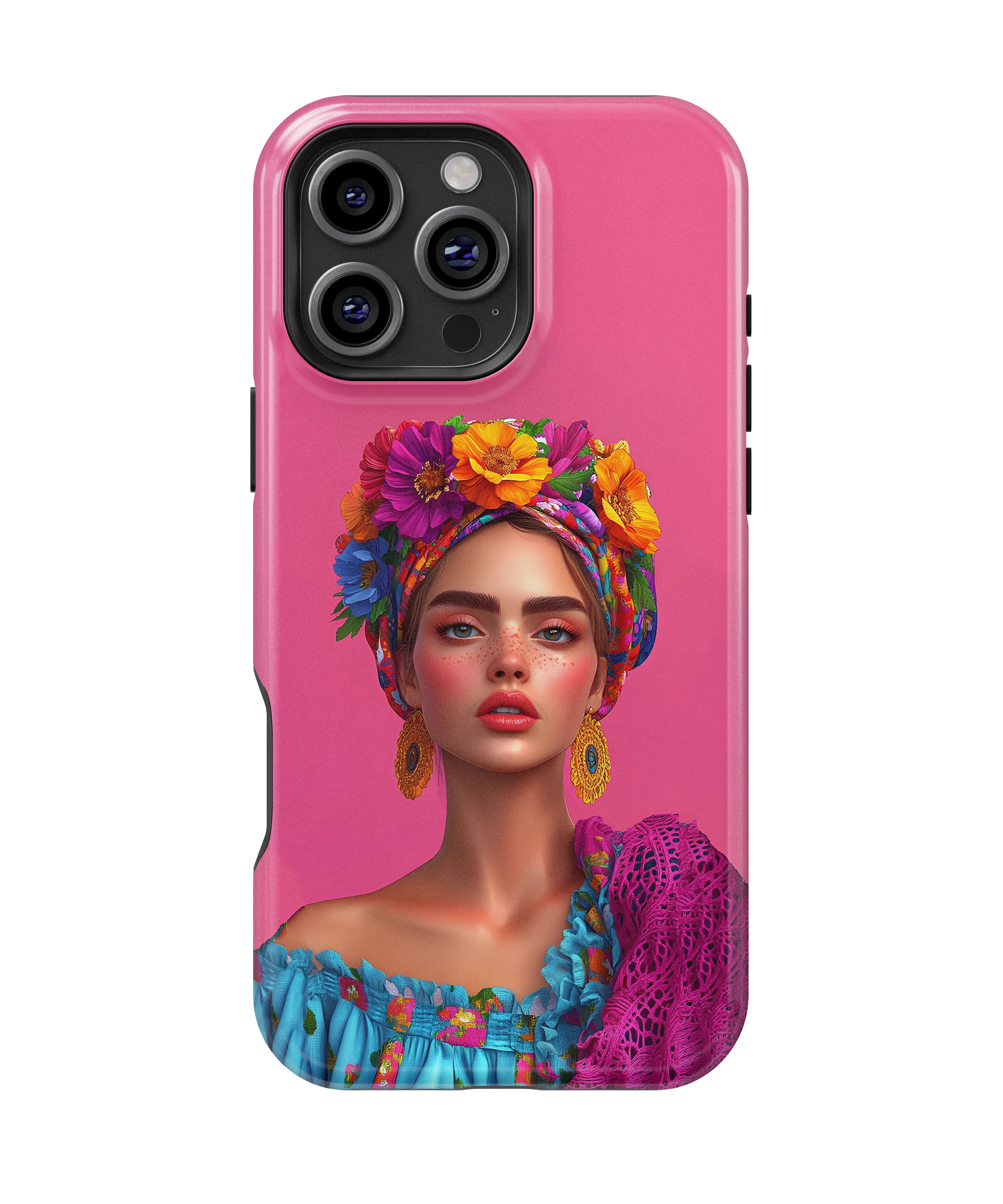 Coque iPhone – Design Femme Fleurie Colorée