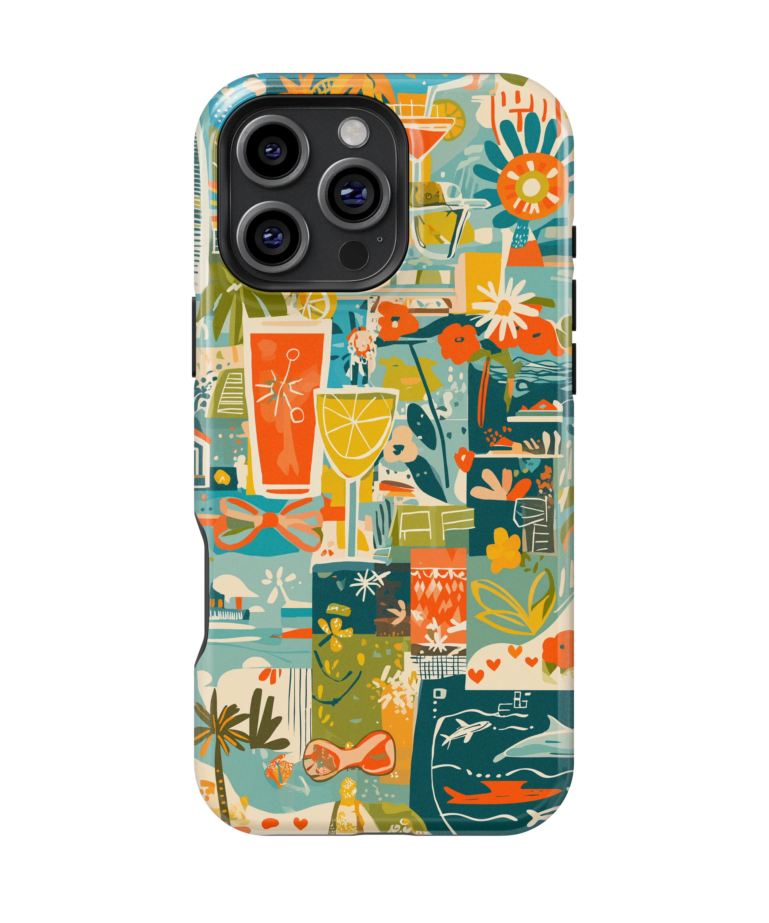 Coque iPhone – Design Summer Coloré & Lifestyle Tropical