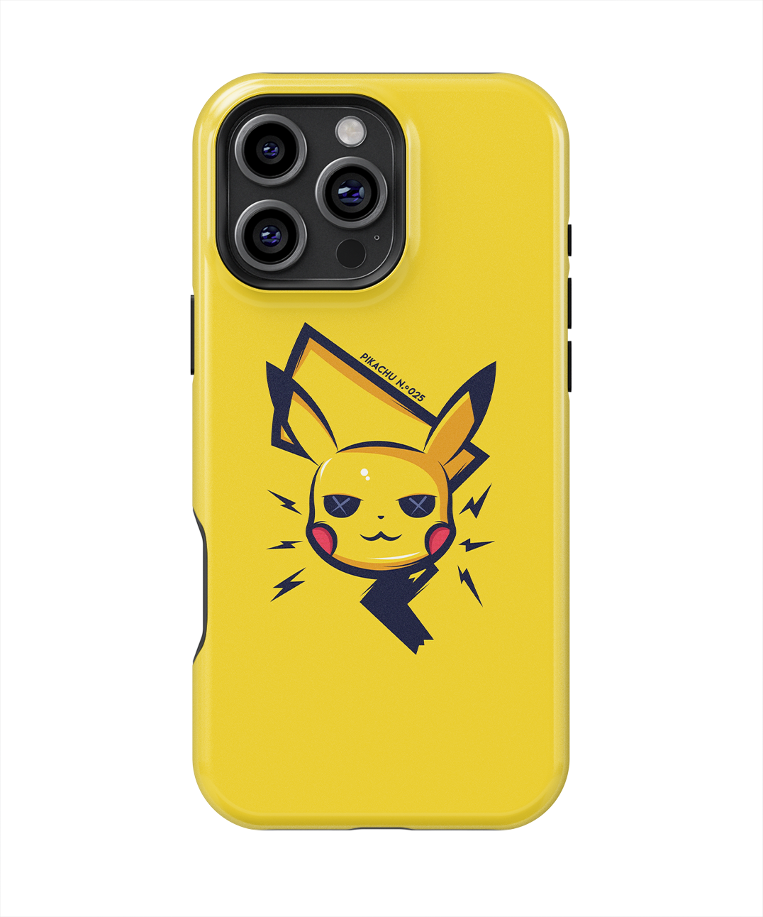 Coque iPhone – Pikachu Minimaliste & Électrique
