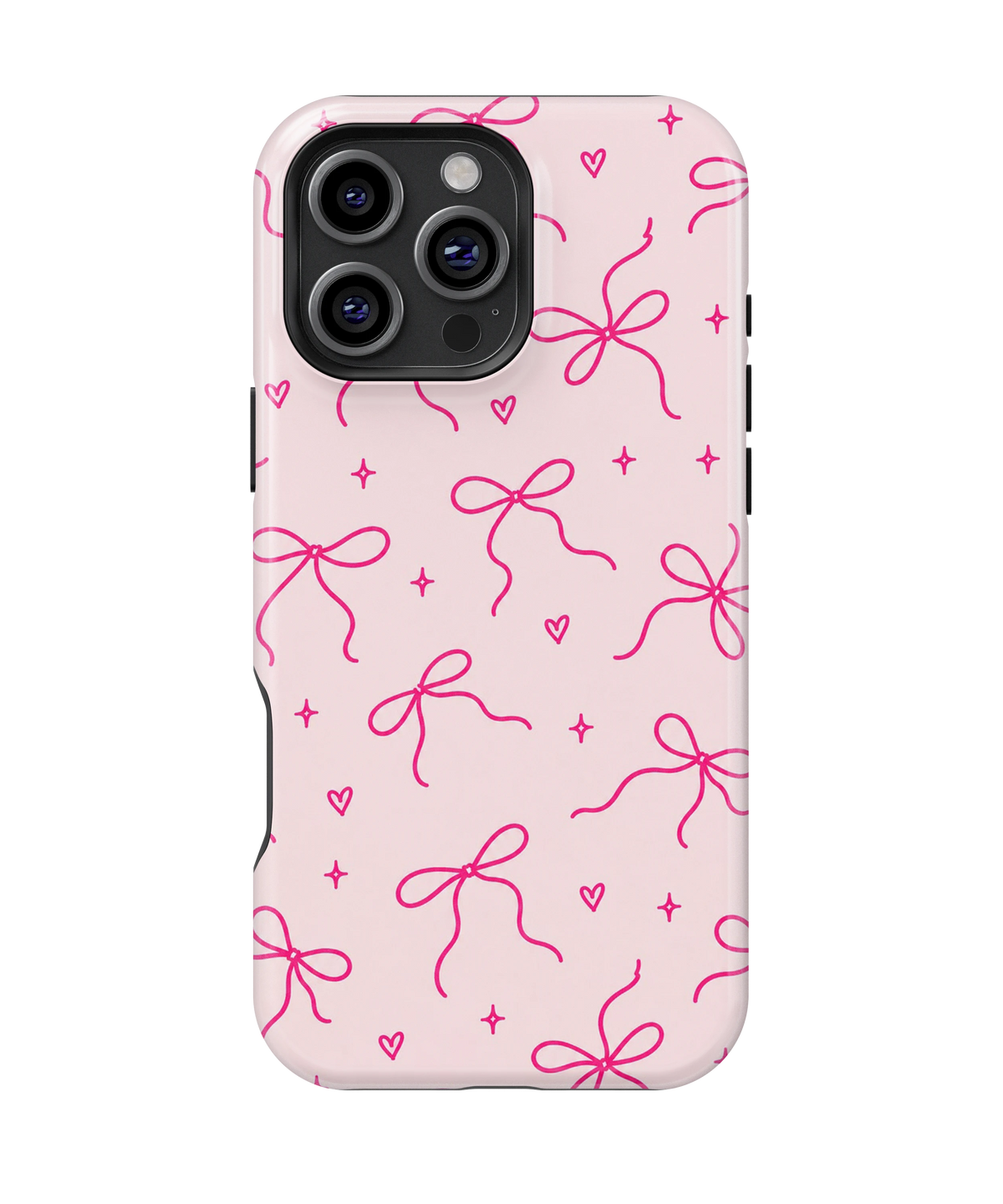 Coque iPhone – Design Nœuds Roses