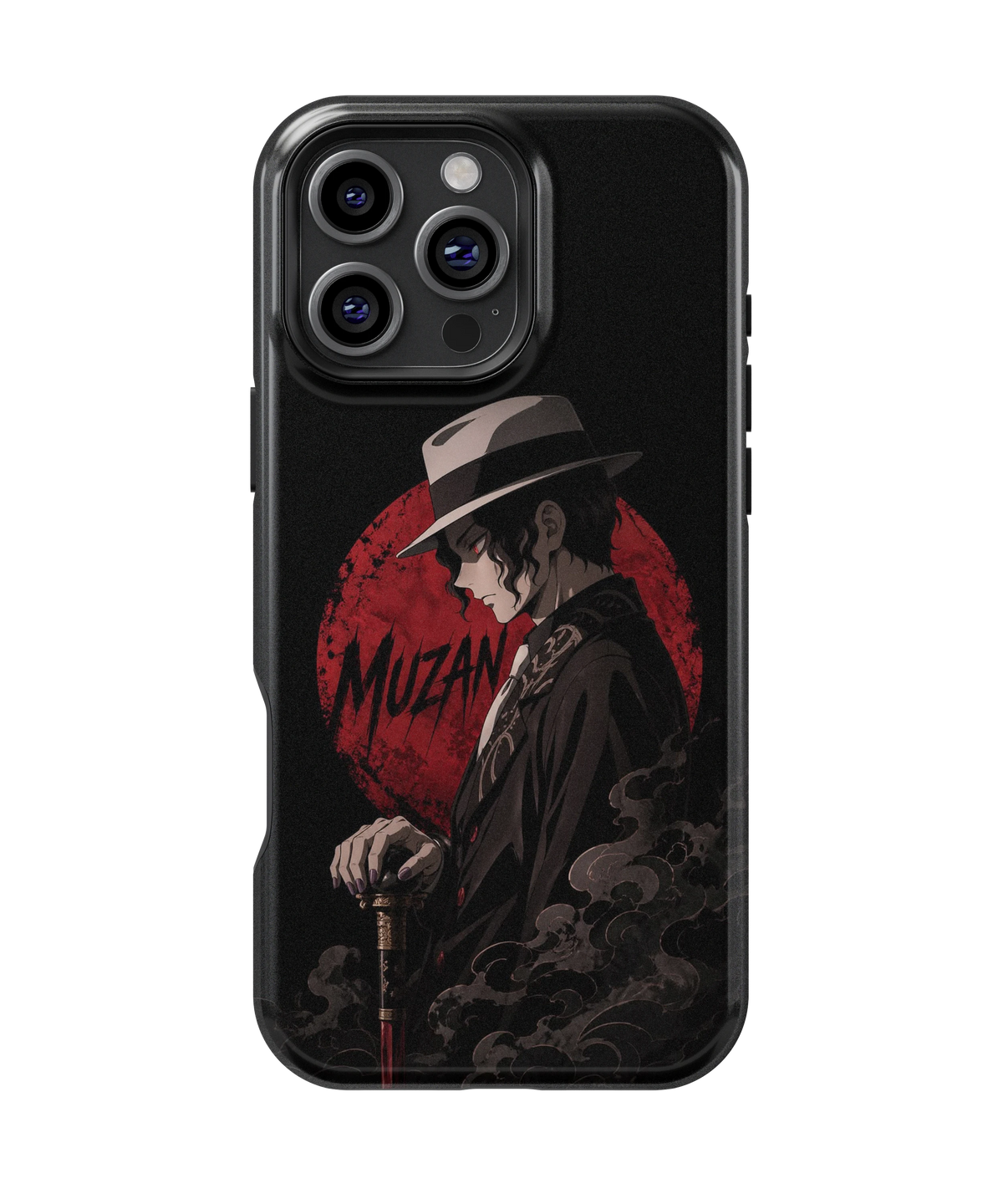 Coque iPhone – Muzan Kibutsuji Red Moon | Demon Slayer