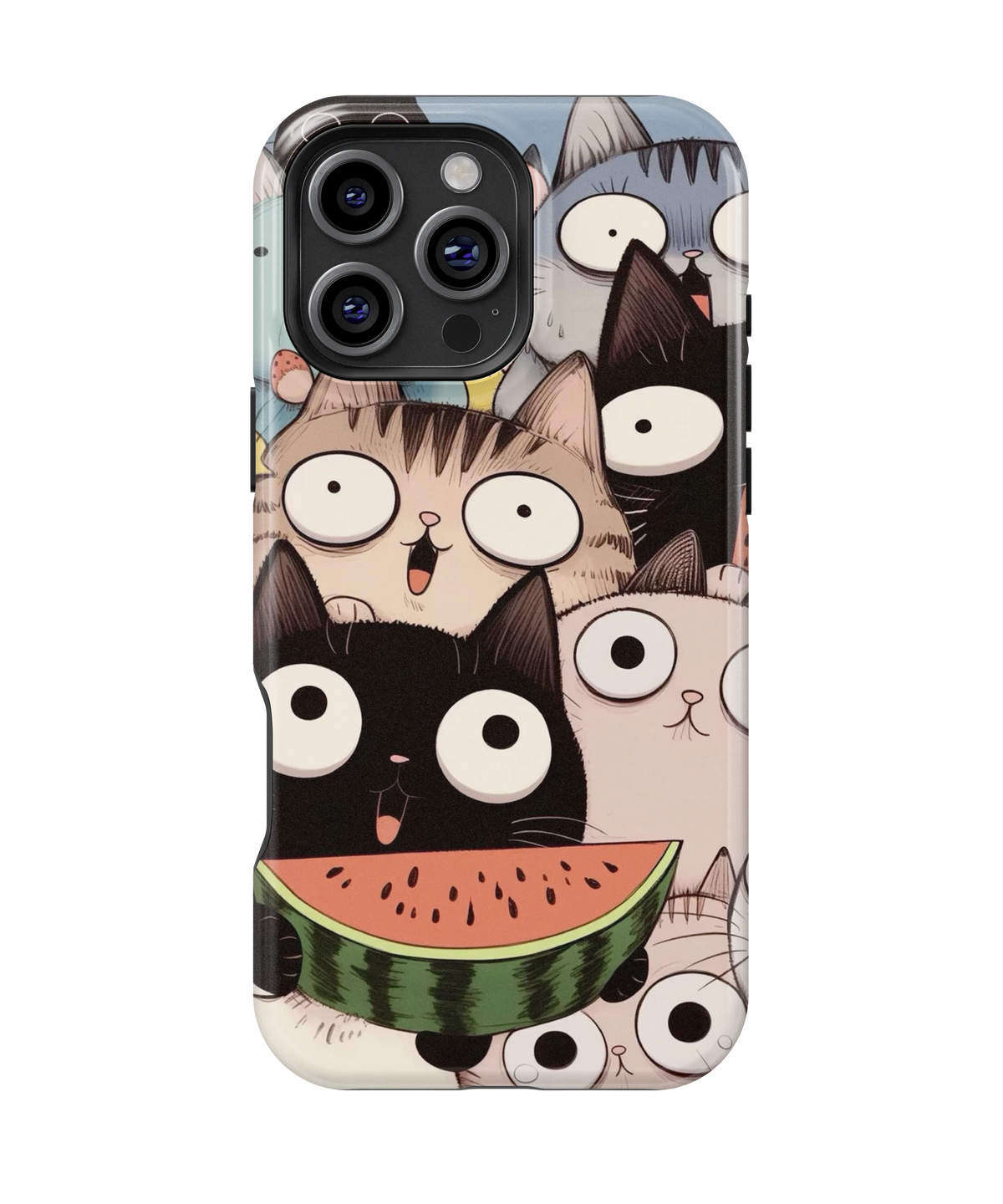 Coque iPhone Crazy Cats – Watermelon