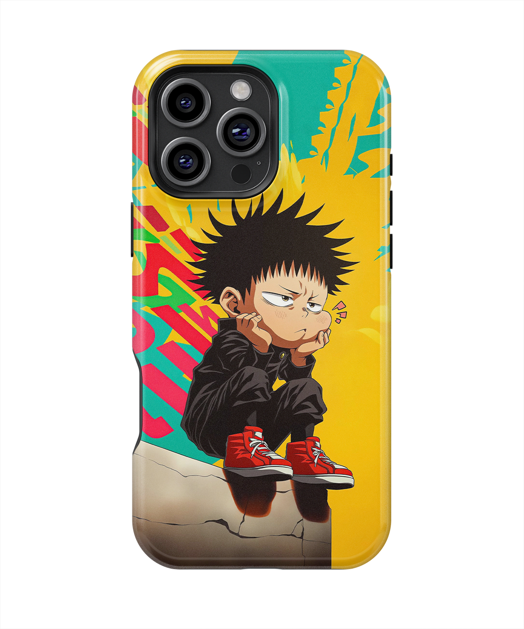 Coque iPhone Anime – Megumi Fushiguro Street Style