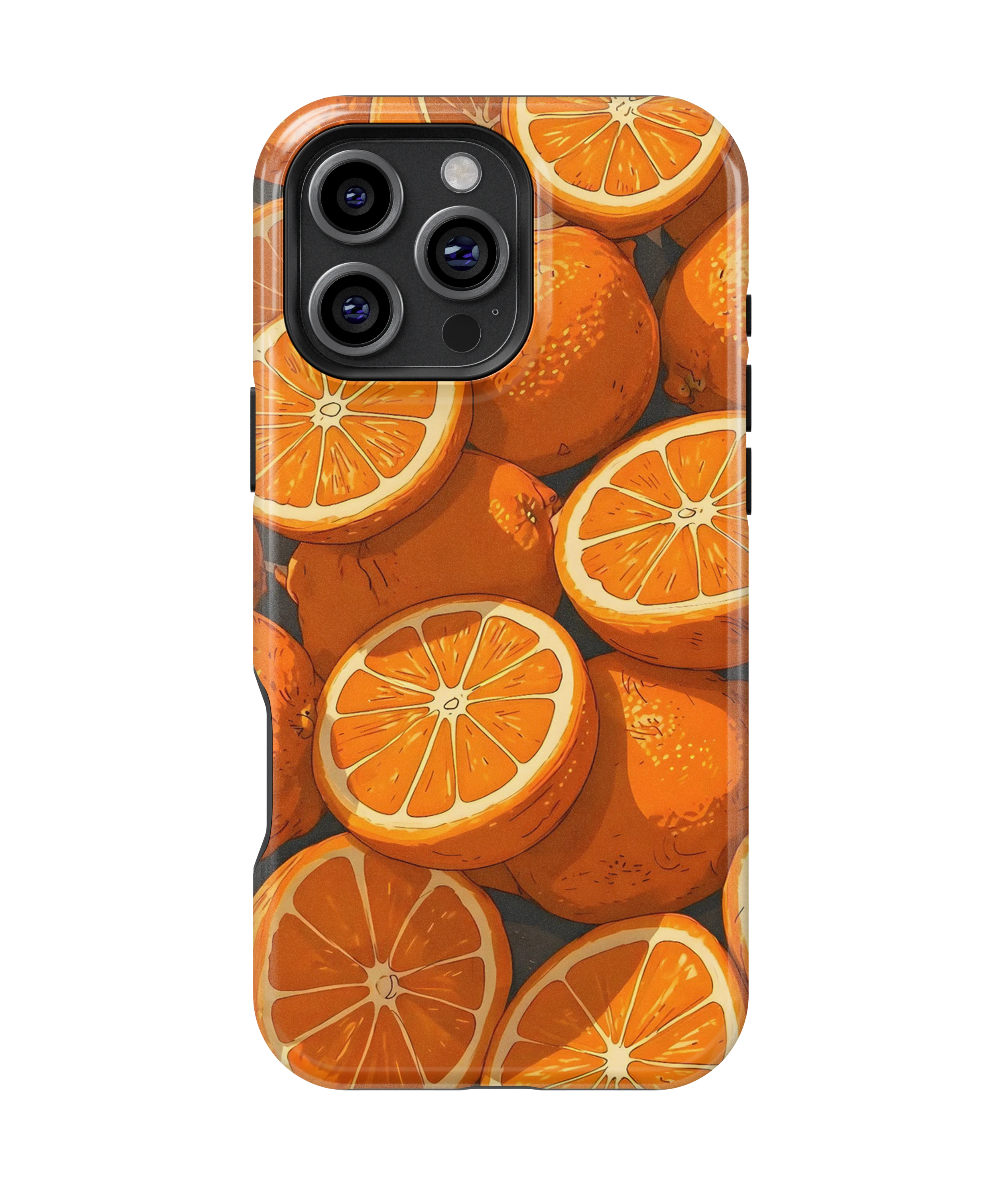 Coque iPhone Motif Oranges Fraîches