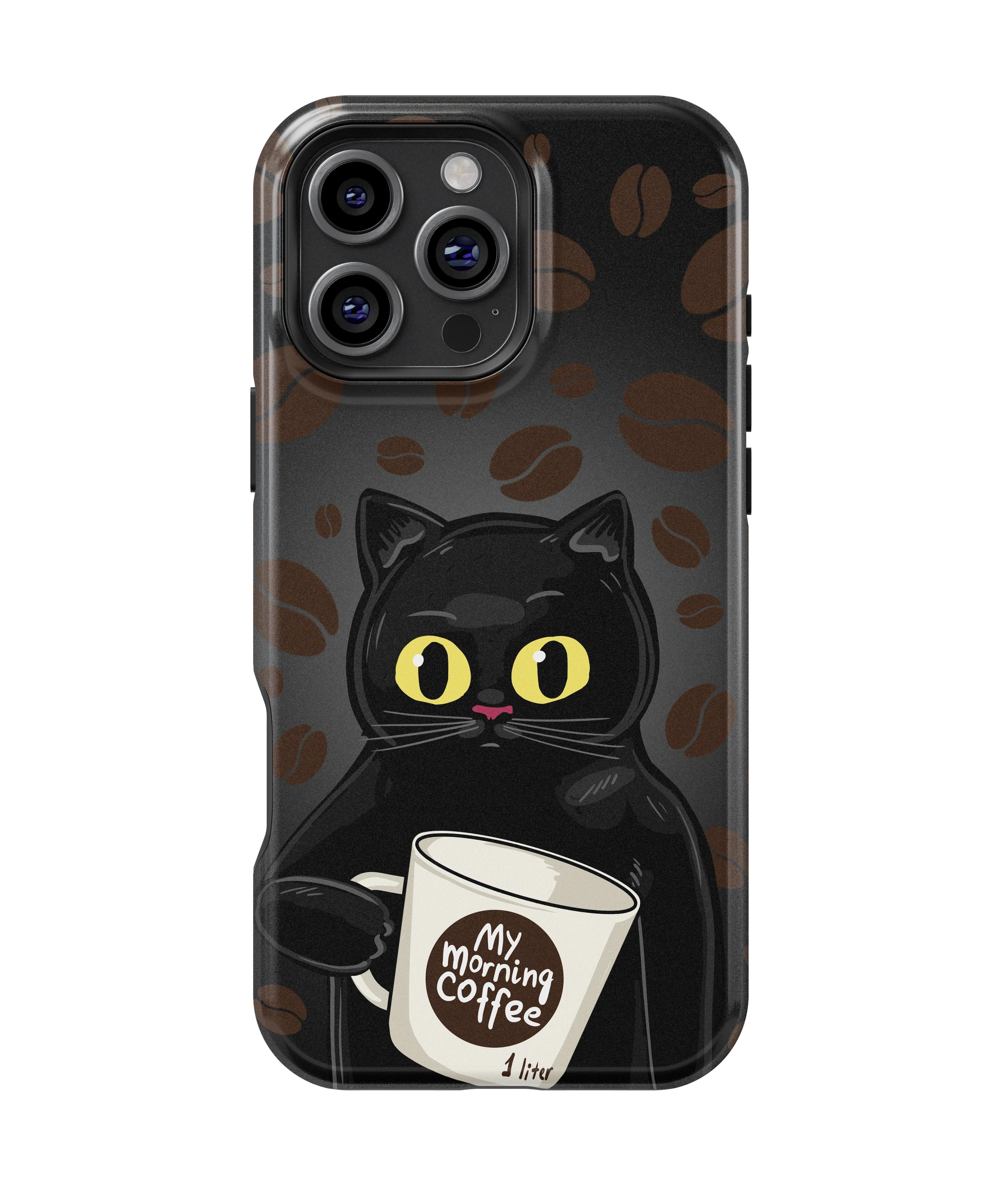 Coque iPhone Chat Café – Avant le café / Après le café