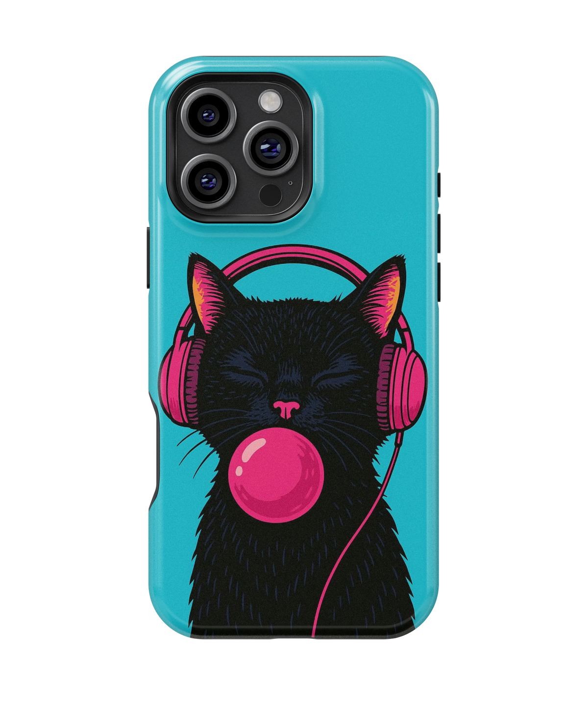Coque iPhone – Music Cat Bubble