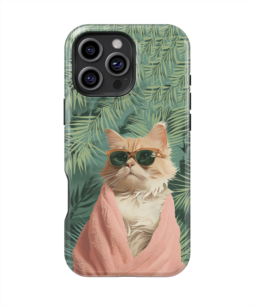 Coque iPhone – Chat Stylé Tropica