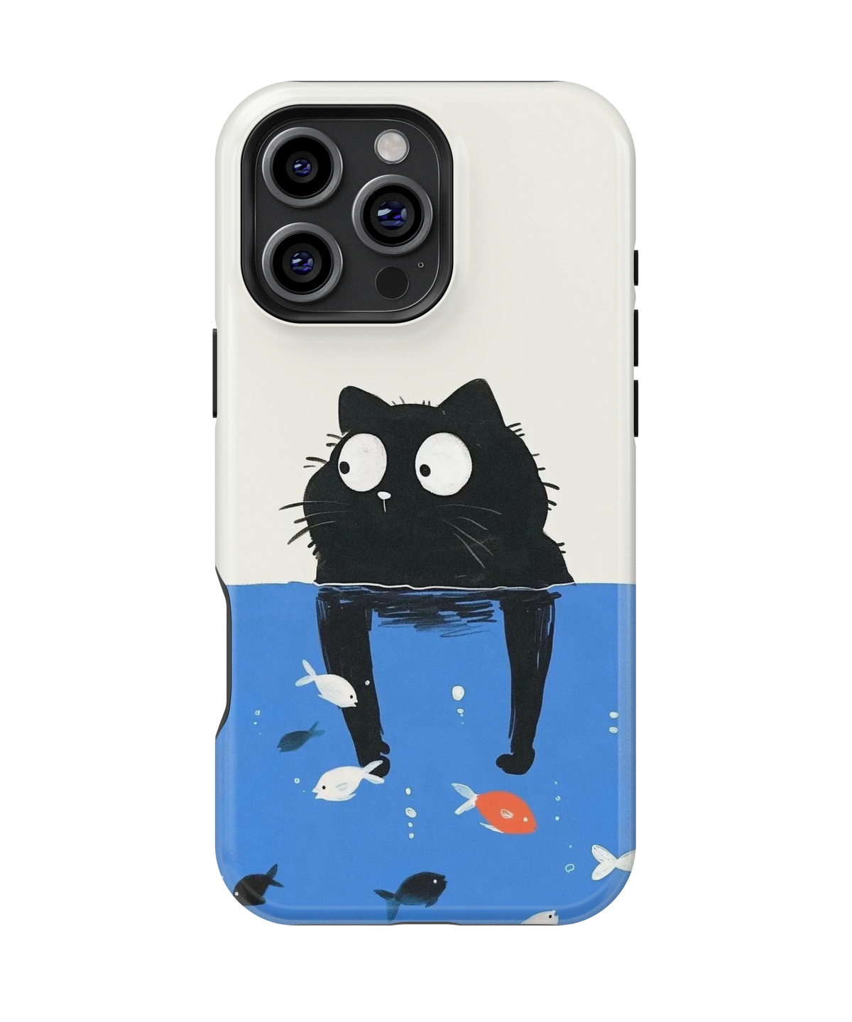 Coque iPhone – Design Chat Noir Océan