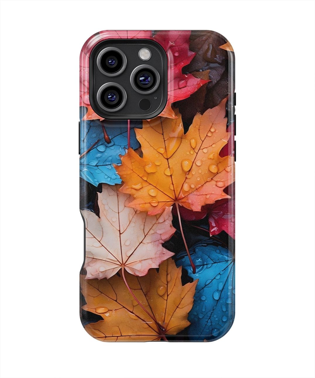 Coque iPhone – Design Feuilles Automne Colorées
