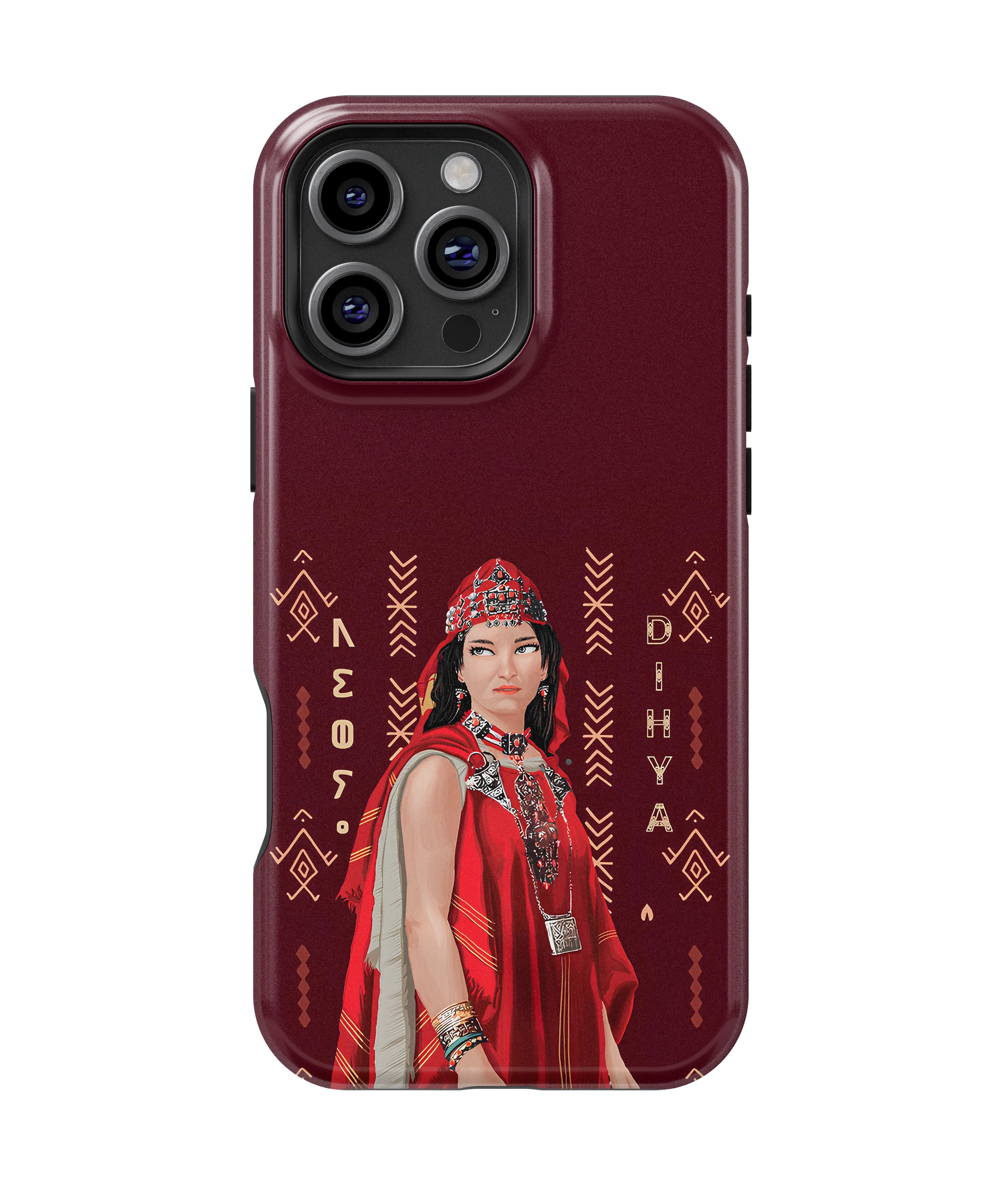 Coque iPhone – Design Amazigh Traditionnel “Dihya”