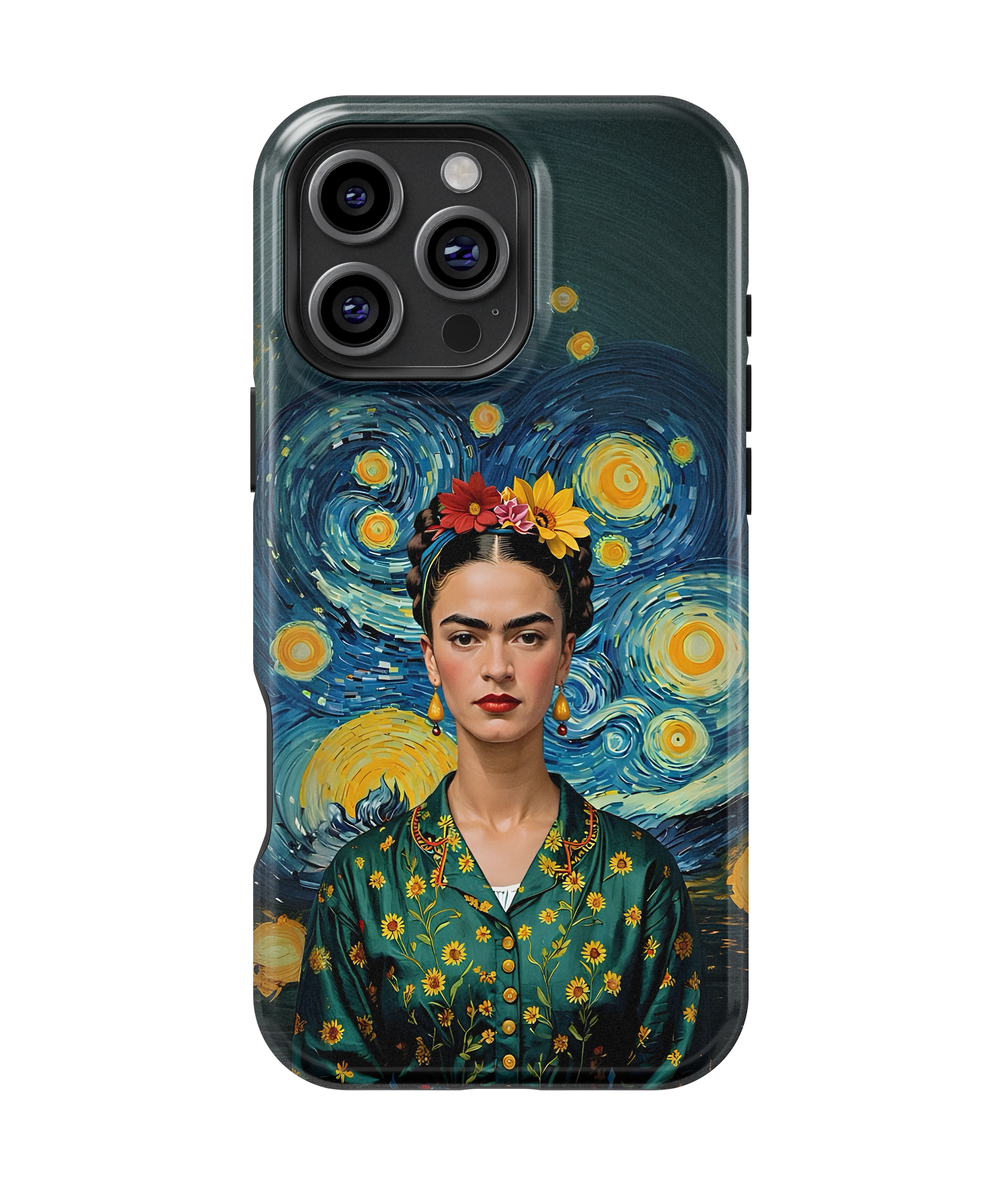 Coque iPhone – Portrait Artistique Inspiré de Frida Kahlo