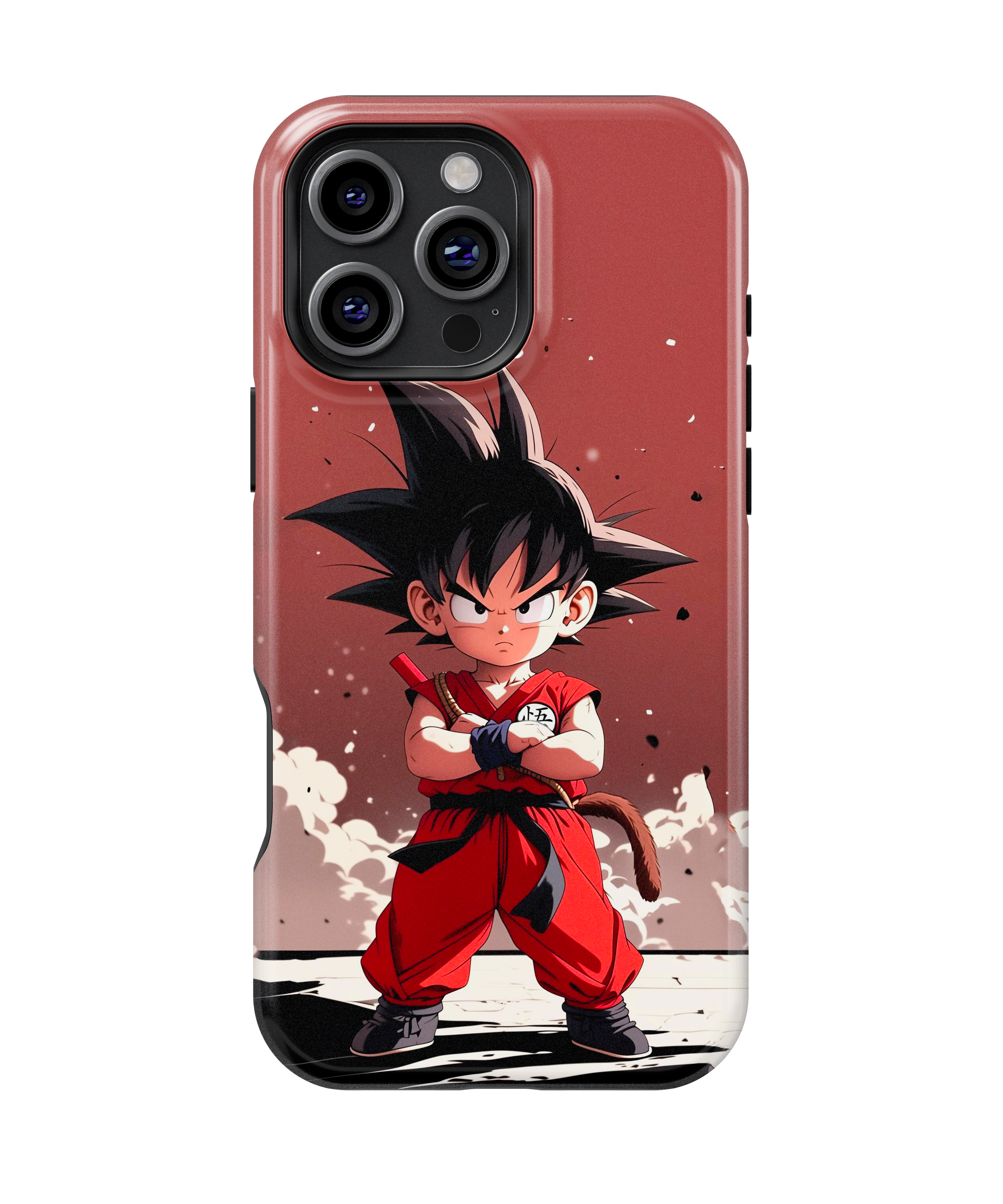 Coque iPhone Anime Goku maroon
