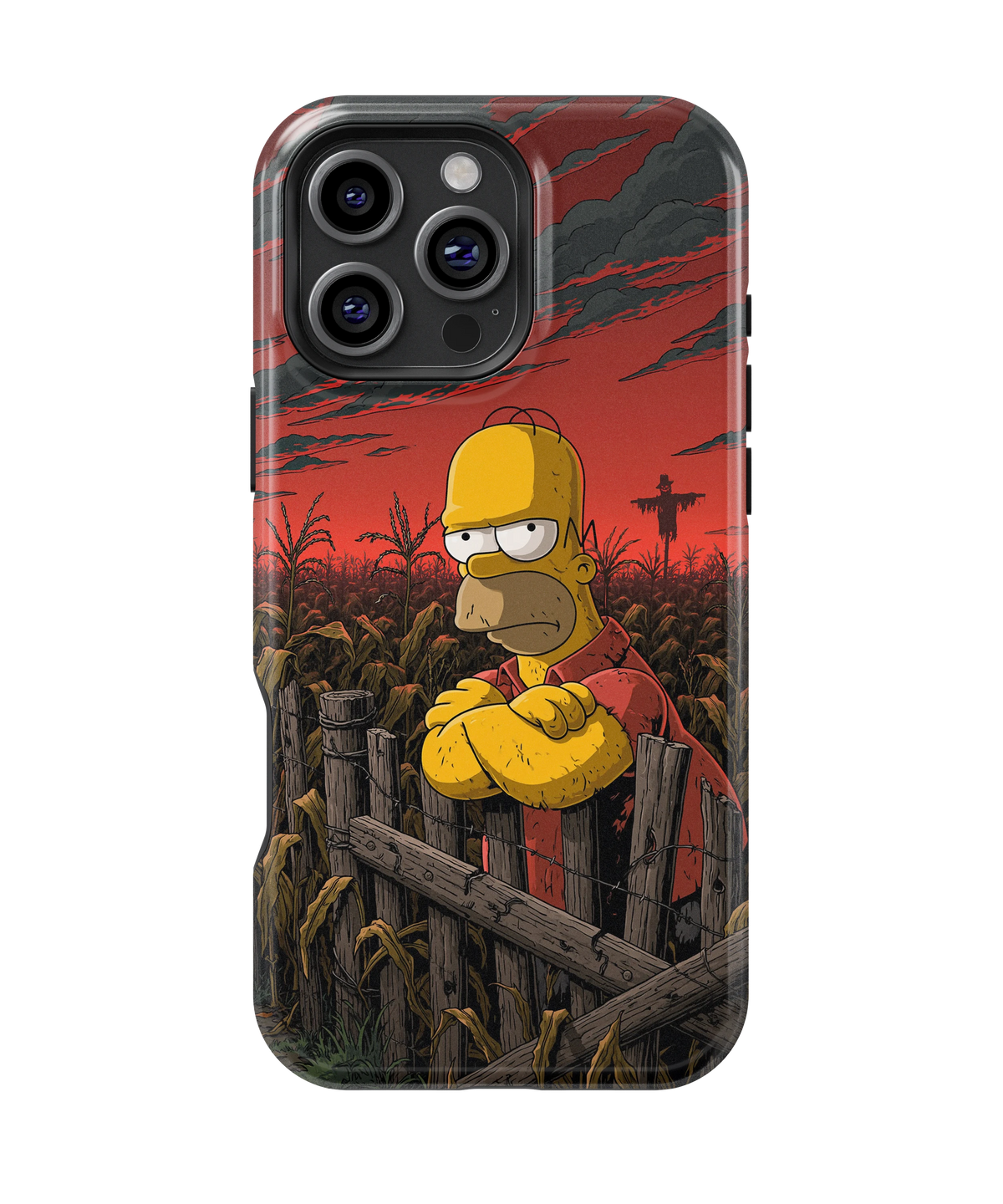 Coque iPhone Homer Simpson – Design Dark Red | Les Simpson