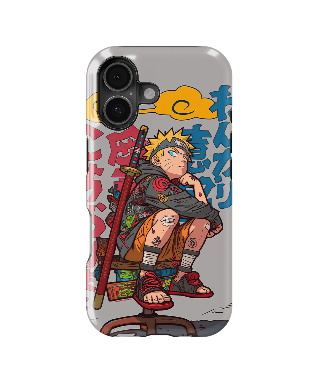 Coque iPhone Anime – Design Naruto Uzumaki Style Street Art