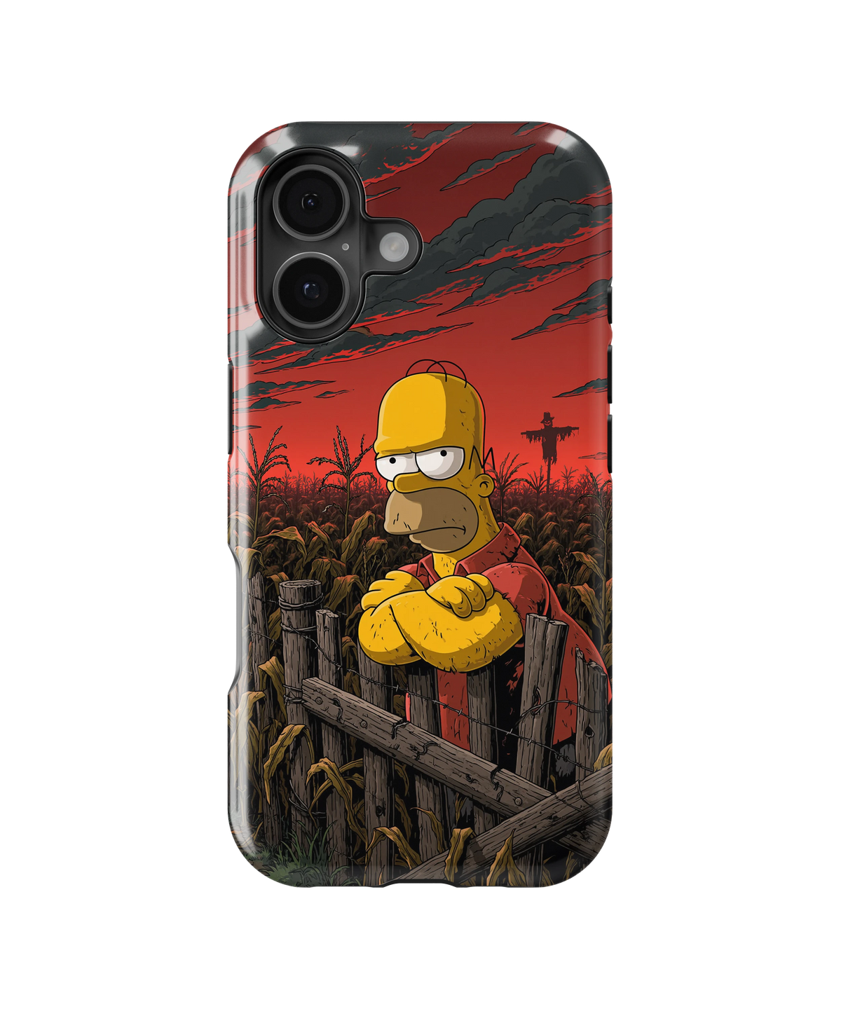 Coque iPhone Homer Simpson – Design Dark Red | Les Simpson