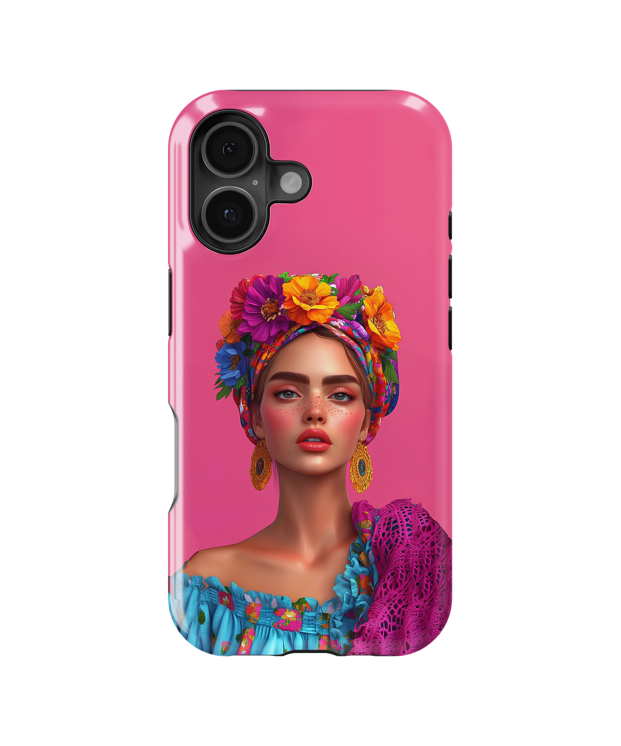 Coque iPhone – Design Femme Fleurie Colorée