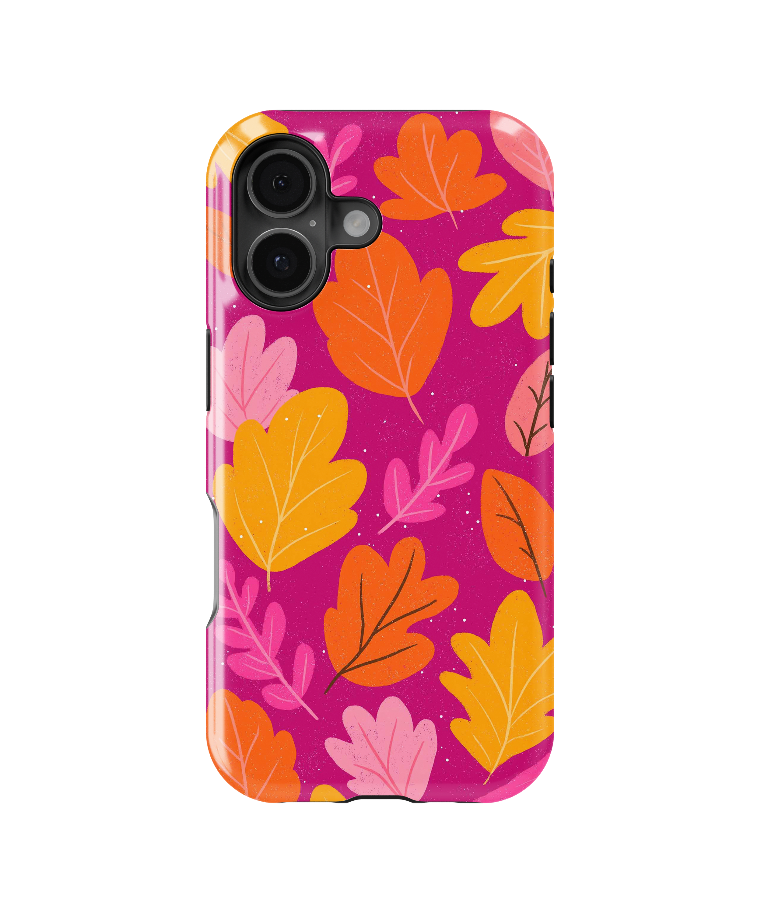 Coque iPhone – Design Feuilles Colorées
