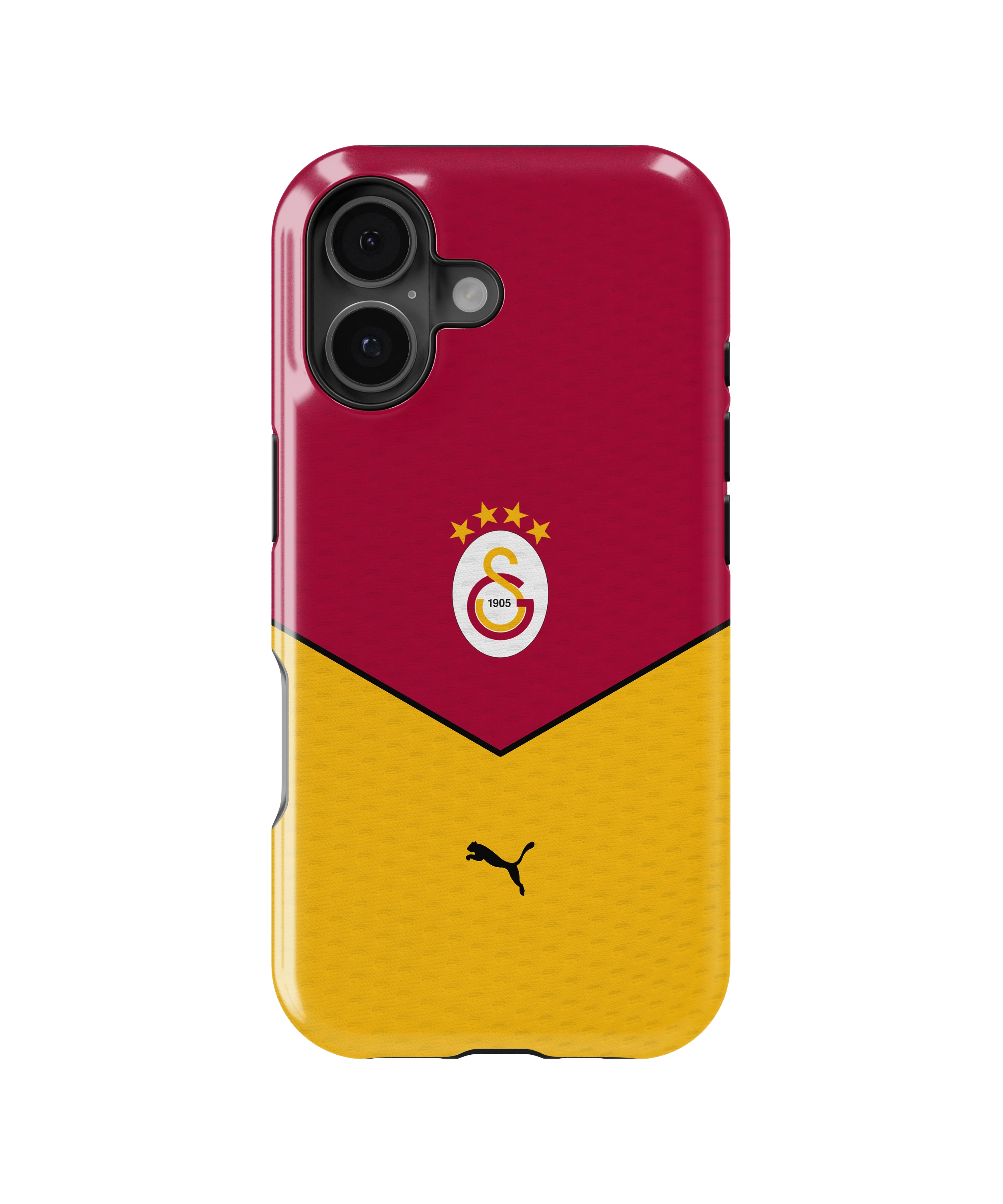 Coque iPhone – Style Maillot Galatasaray Rouge & Jaune