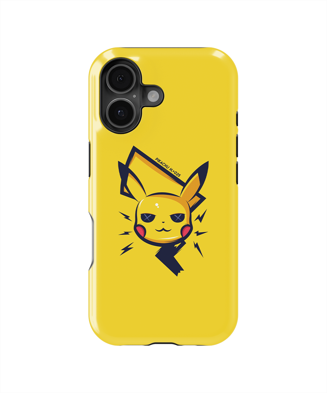 Coque iPhone – Pikachu Minimaliste & Électrique