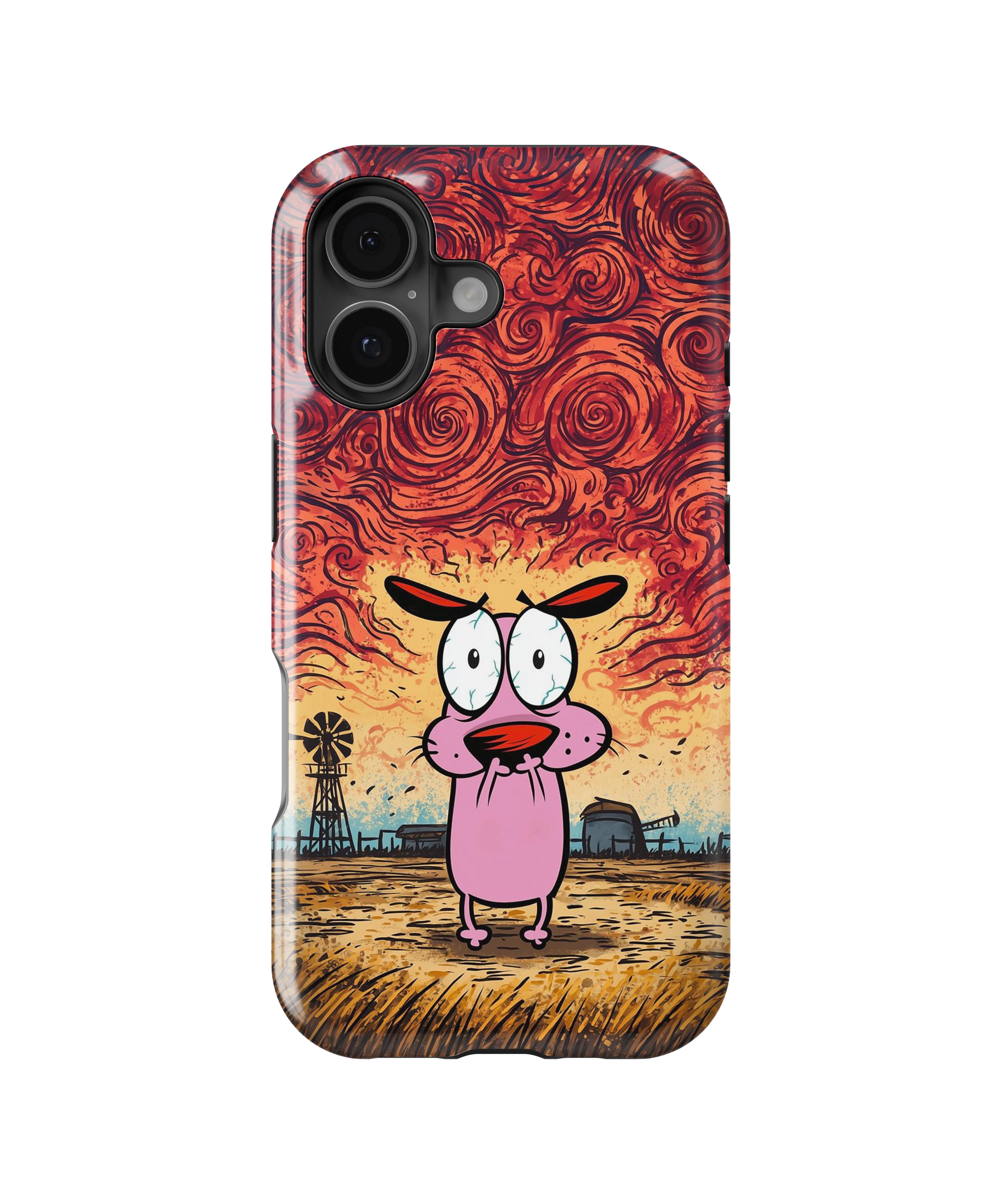 Coque iPhone – Design Courage le Chien