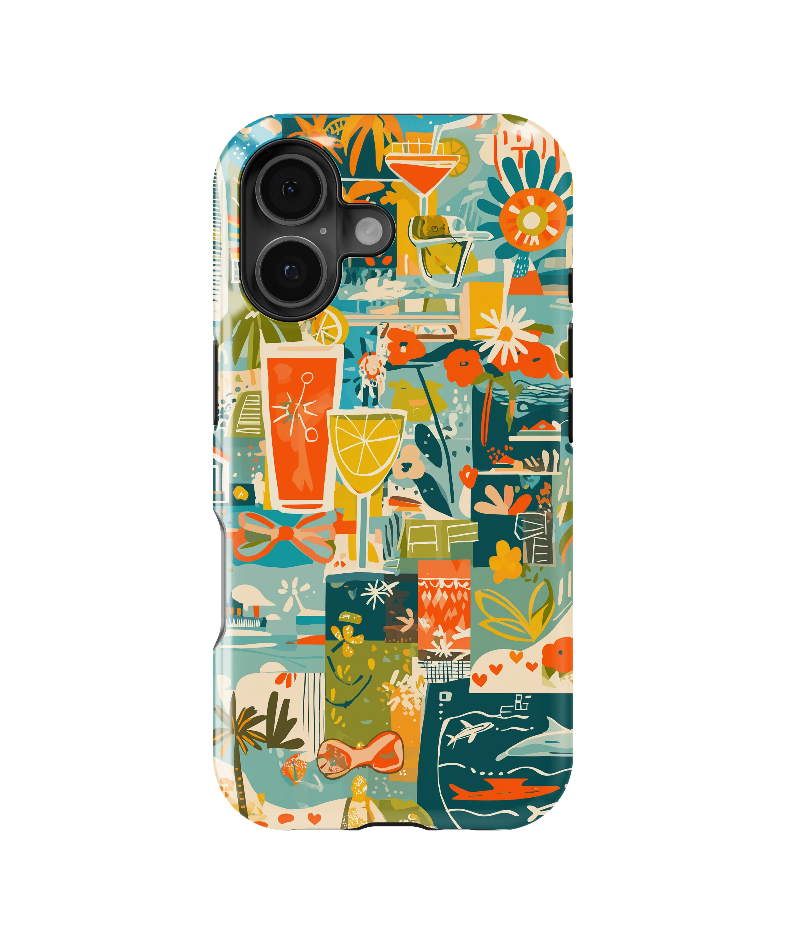 Coque iPhone – Design Summer Coloré & Lifestyle Tropical