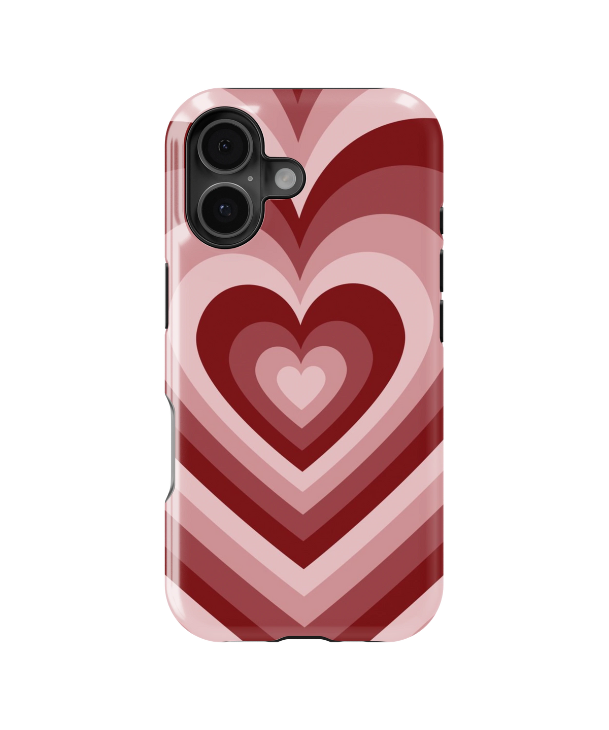 Coque iPhone – Design Cœurs Empilés