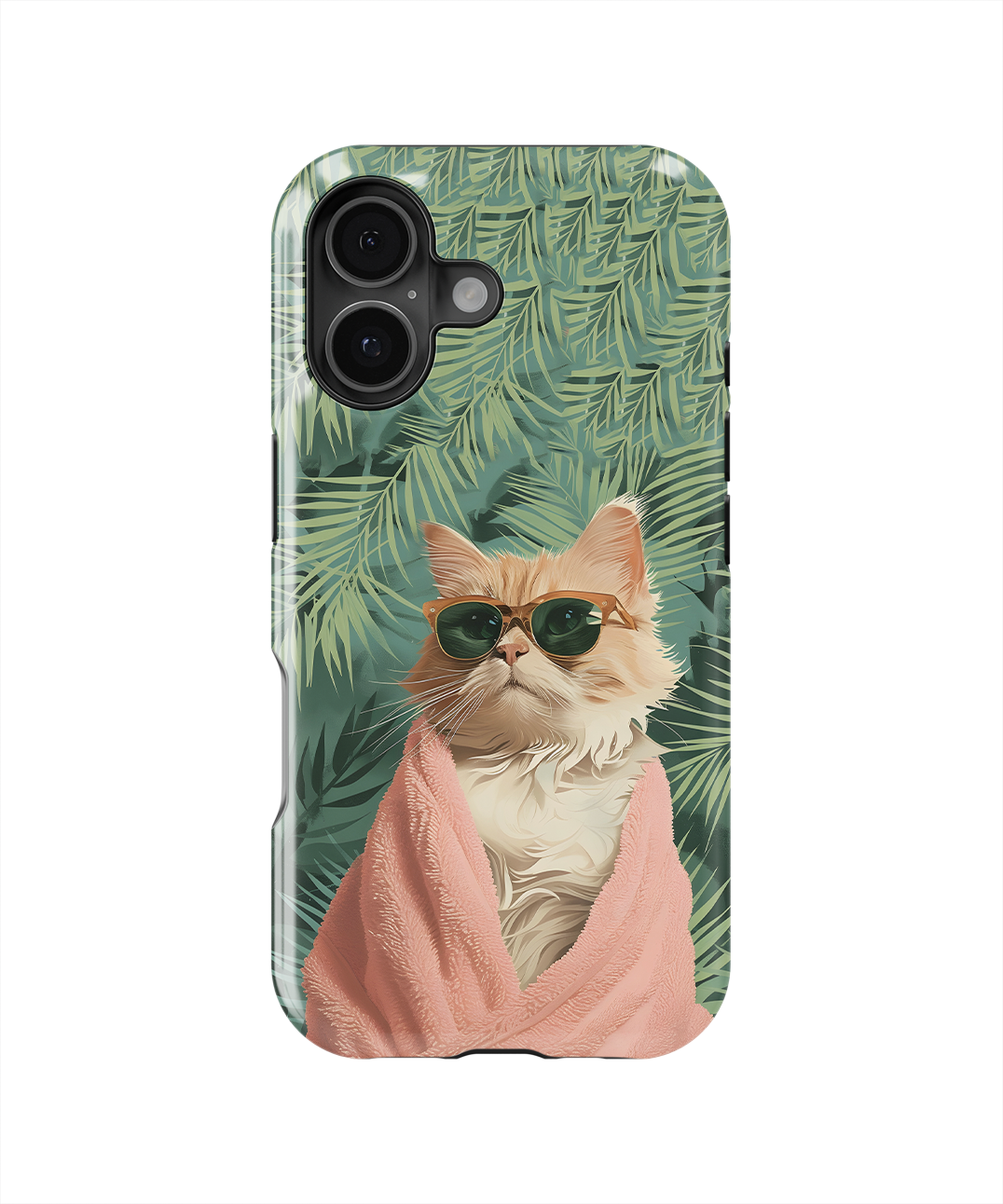 Coque iPhone – Chat Stylé Tropica