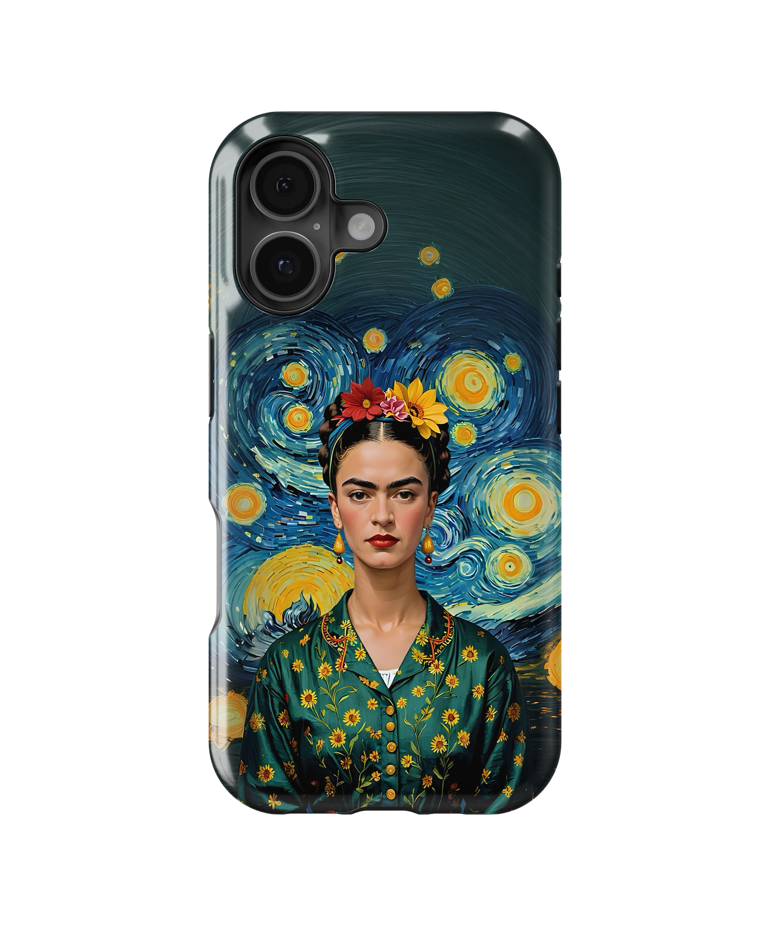 Coque iPhone – Portrait Artistique Inspiré de Frida Kahlo