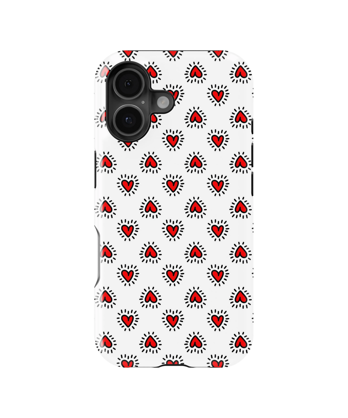 Coque iPhone – Design Cœurs Pop