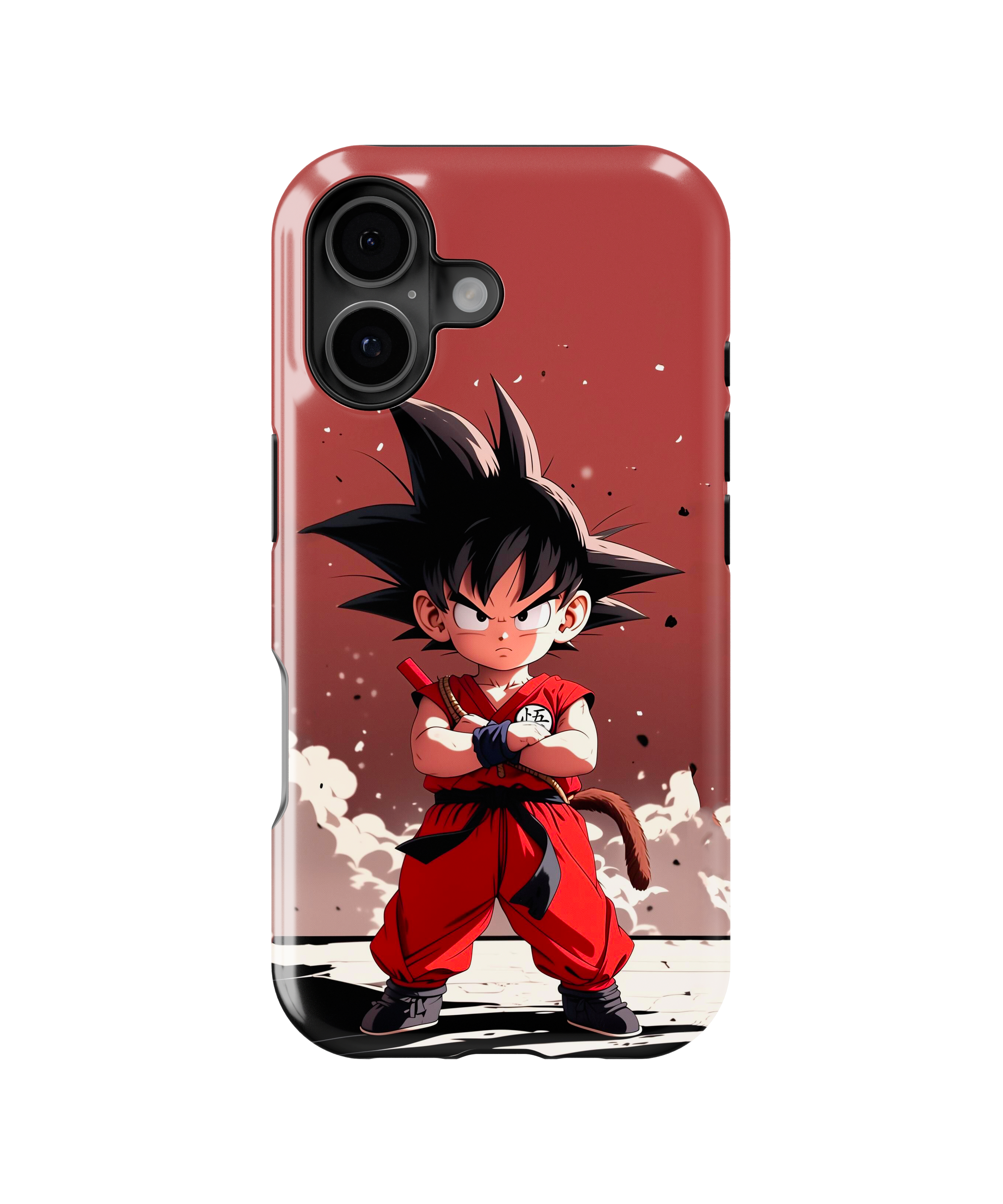 Coque iPhone Anime Goku maroon