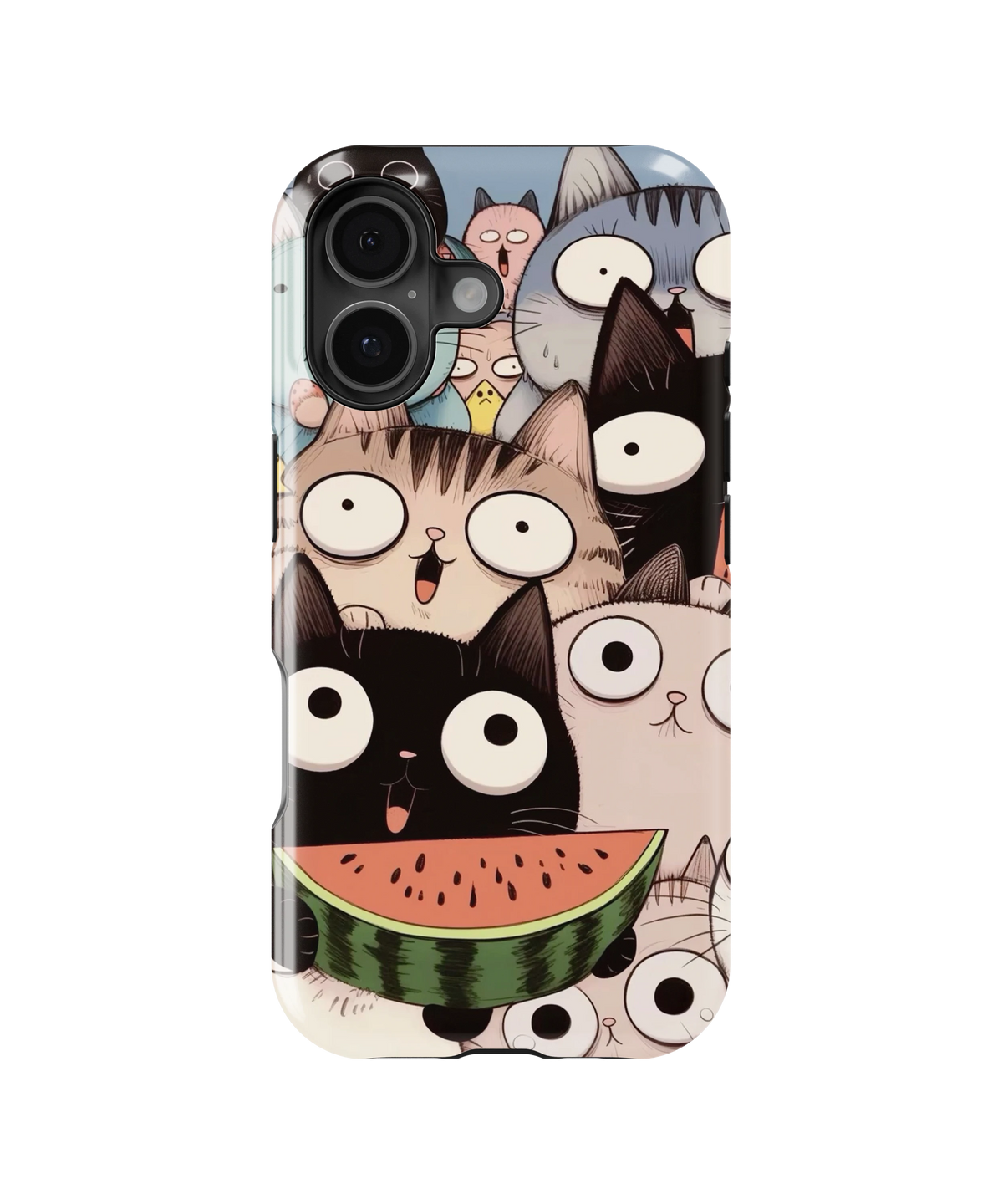 Coque iPhone Crazy Cats – Watermelon