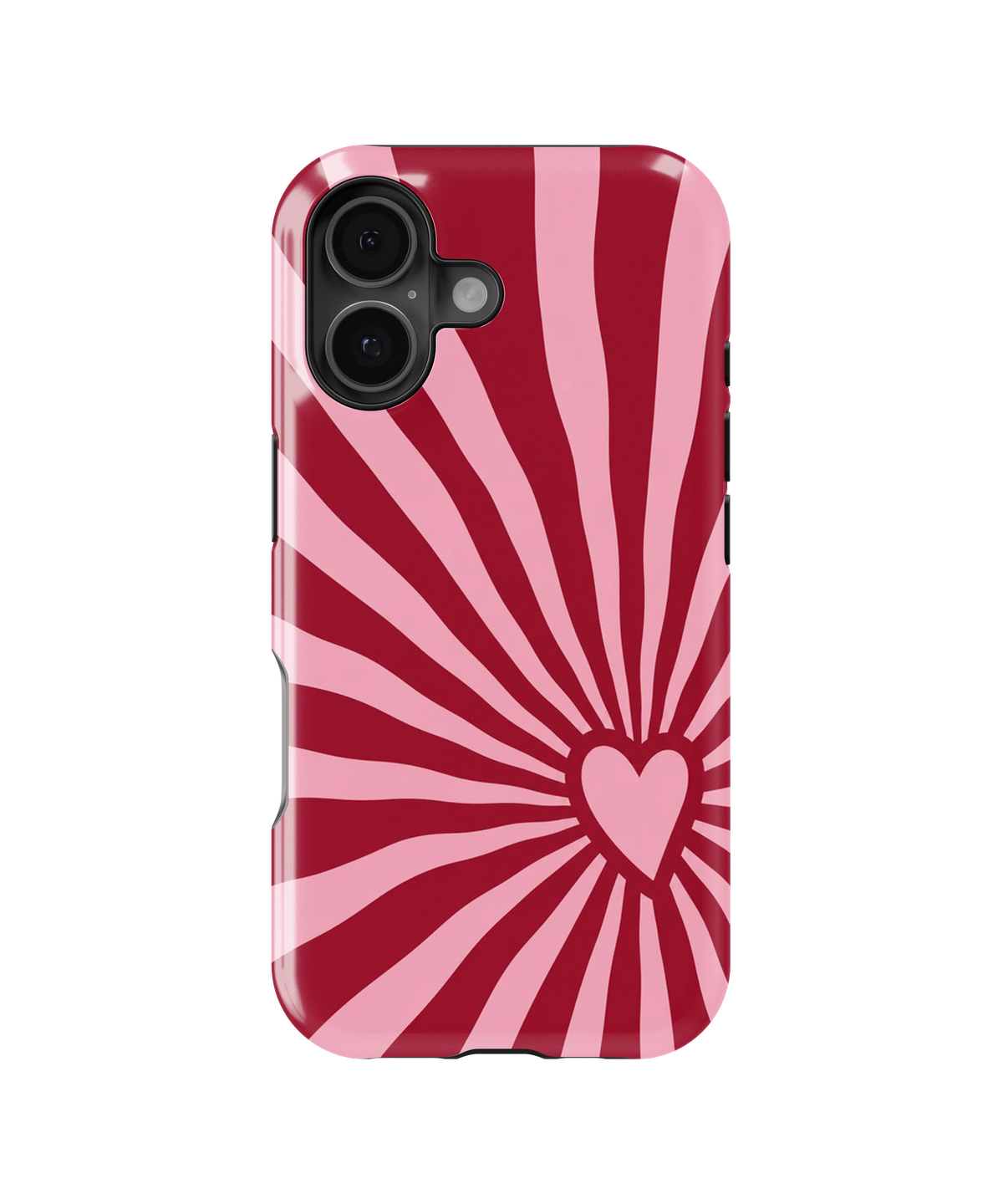 Coque iPhone – Design Cœur Pop Rose