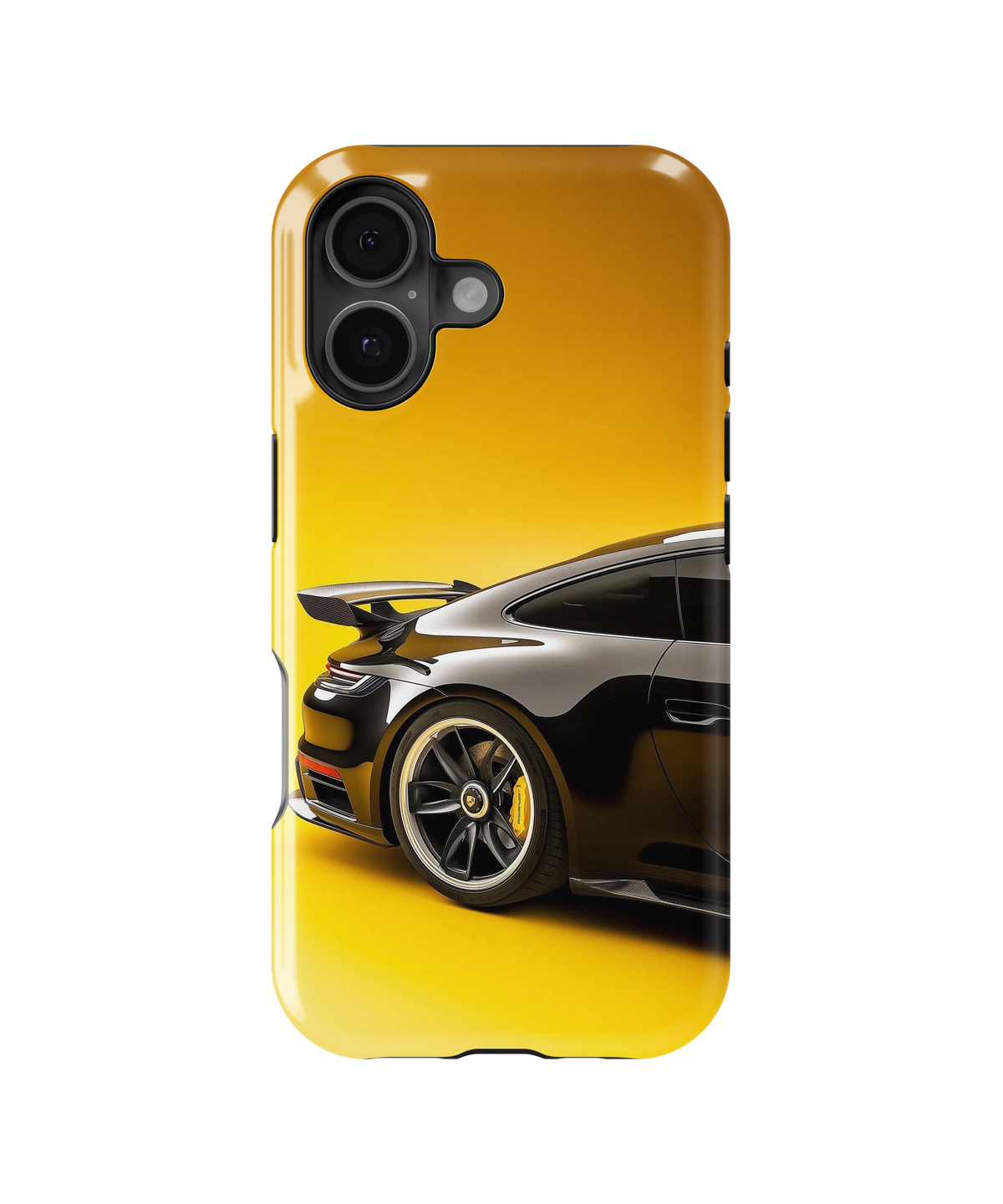 Coque iPhone – Porsche 911 Black & Yellow