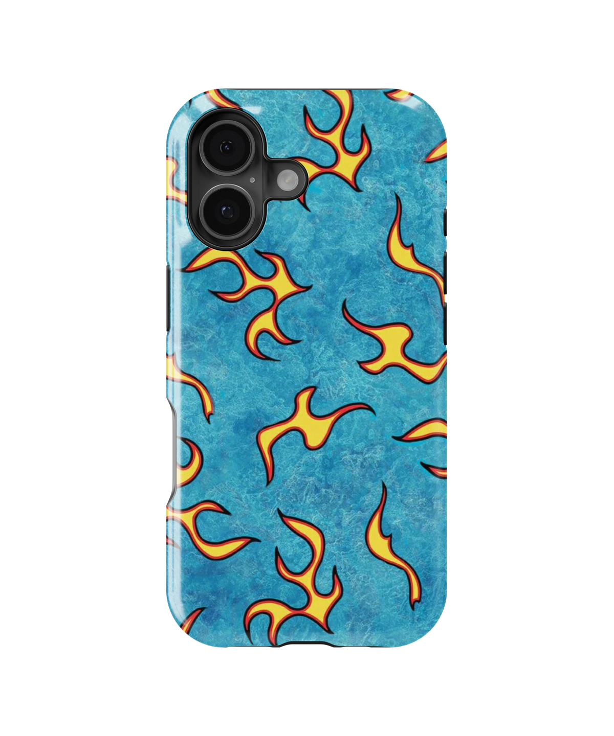Coque iPhone – Blue Fire