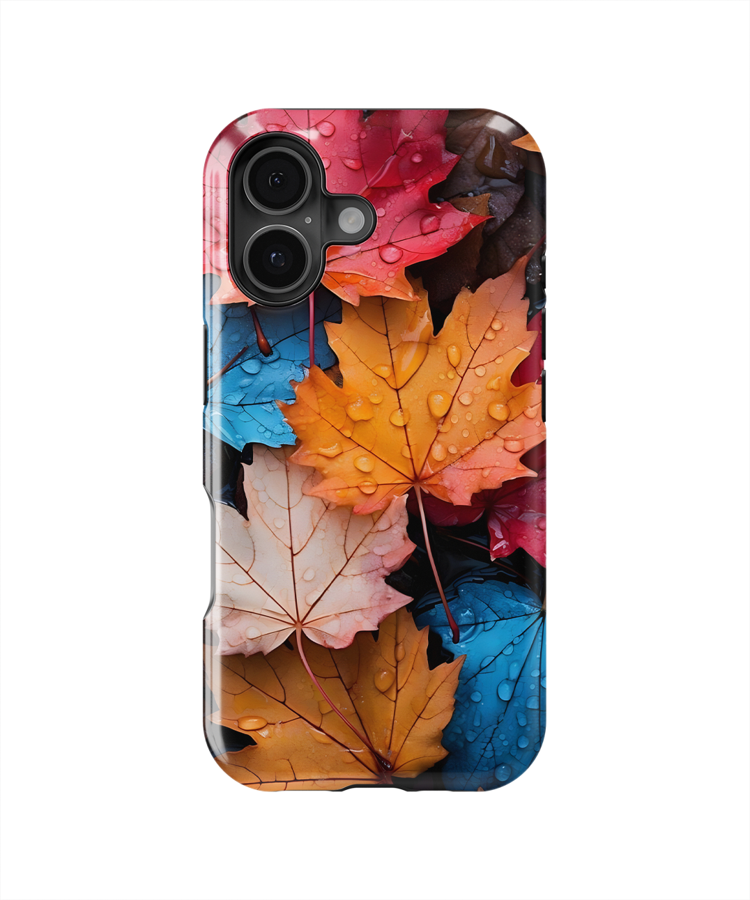 Coque iPhone – Design Feuilles Automne Colorées