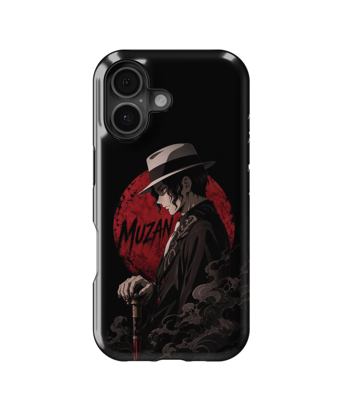 Coque iPhone – Muzan Kibutsuji Red Moon | Demon Slayer