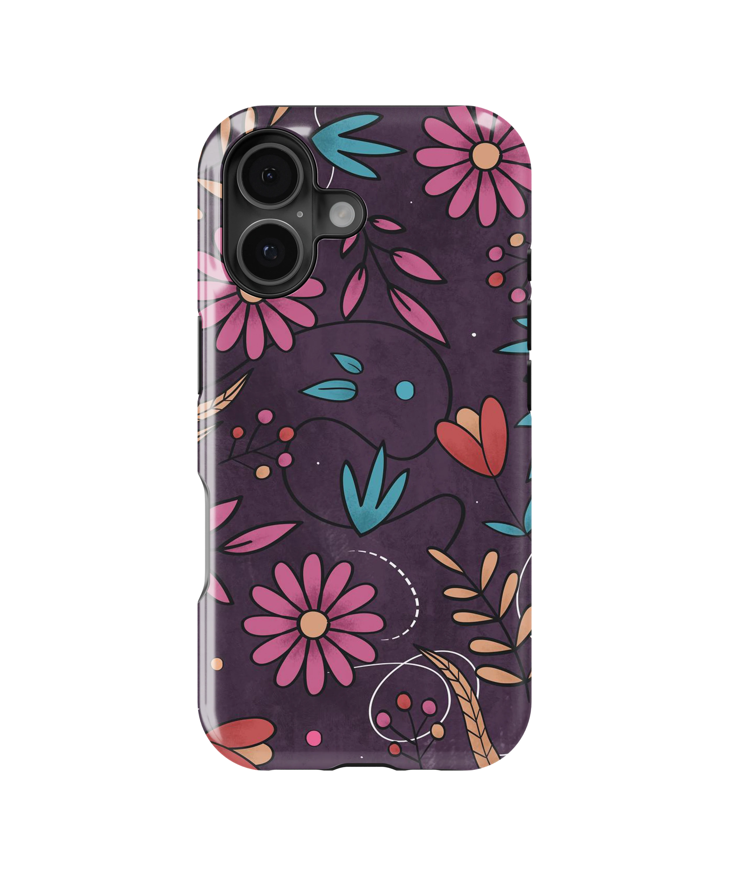 Coque iPhone – Design Floral Élégant & Coloré