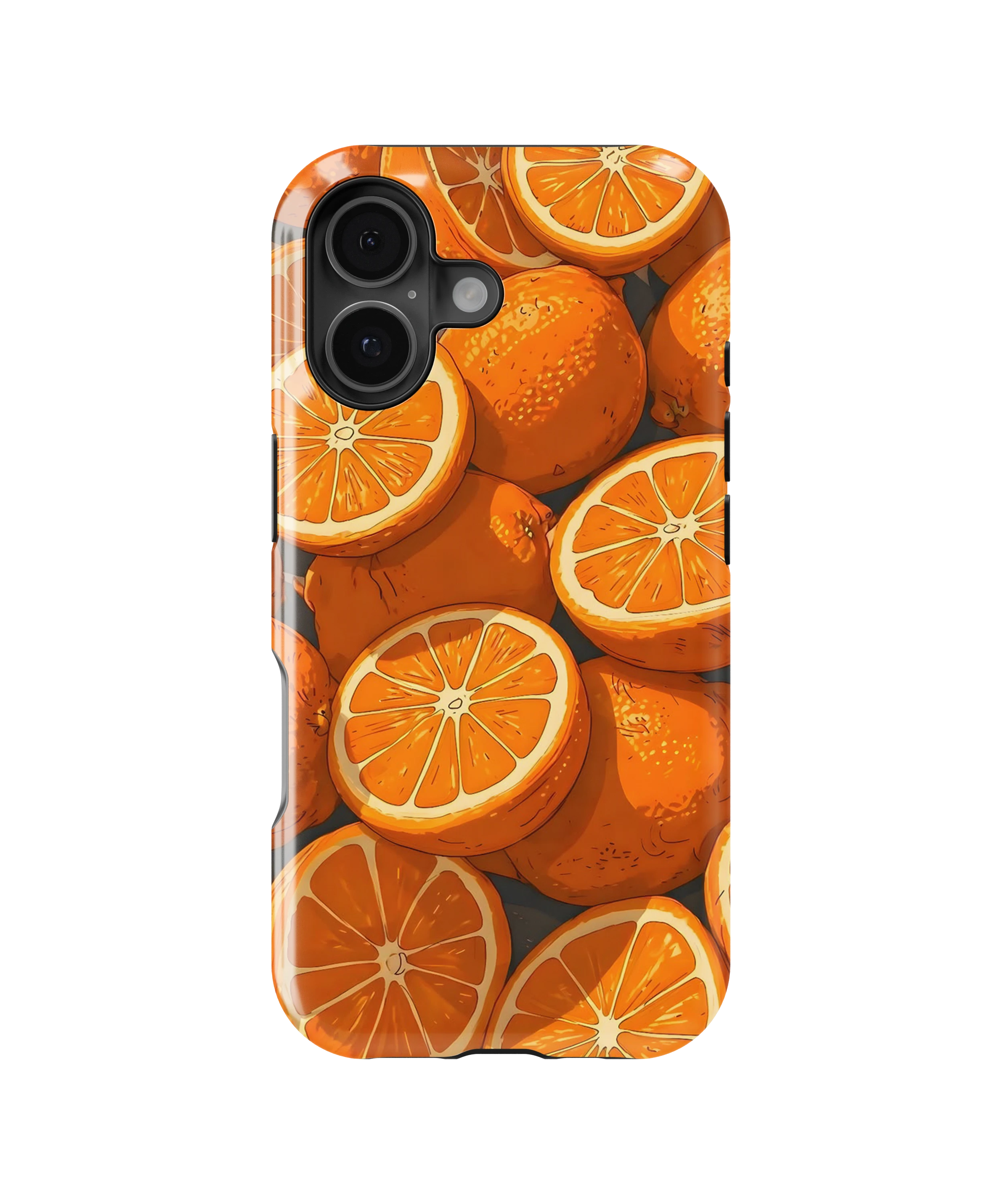 Coque iPhone Motif Oranges Fraîches
