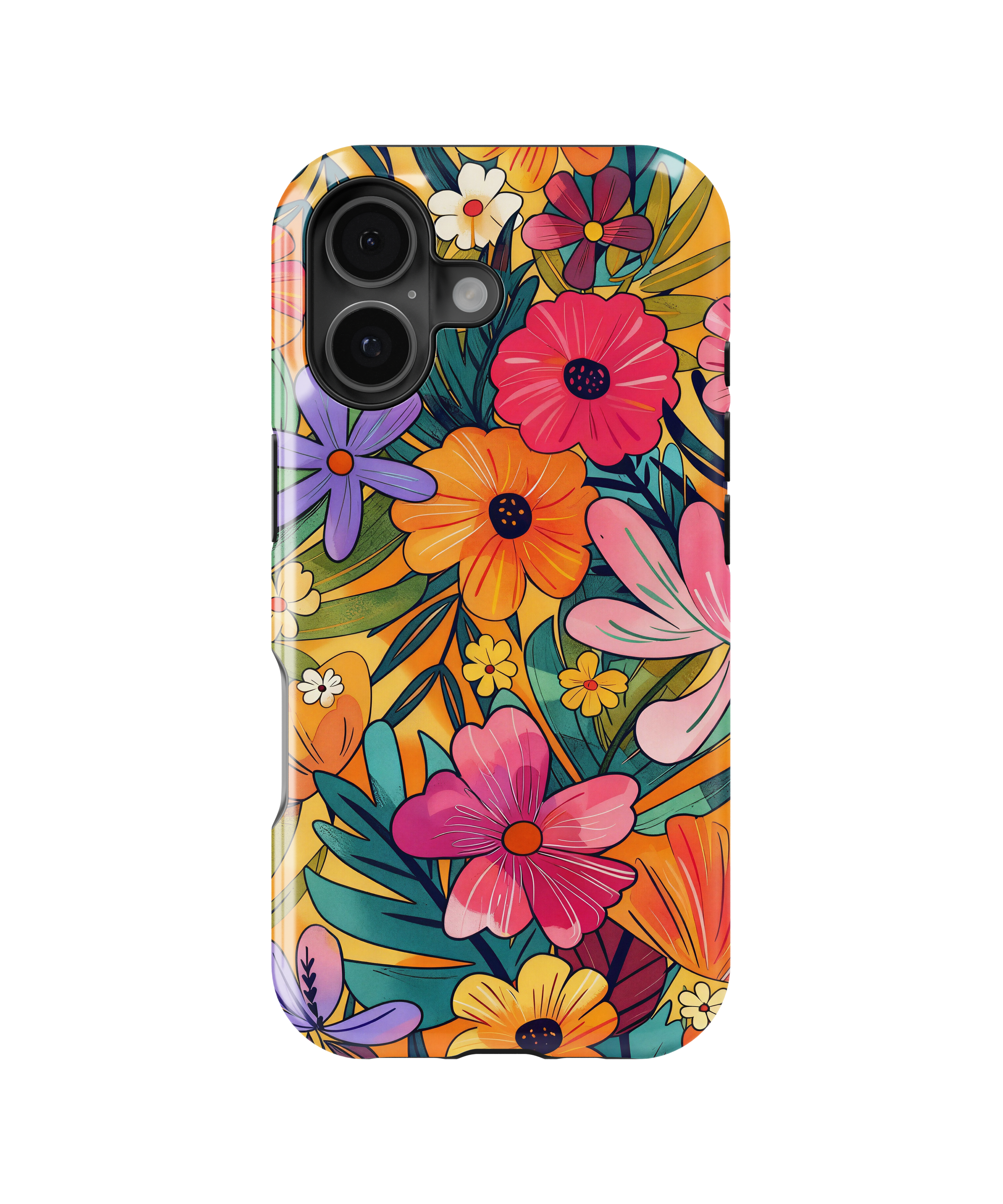 Coque iPhone – Design Floral Coloré