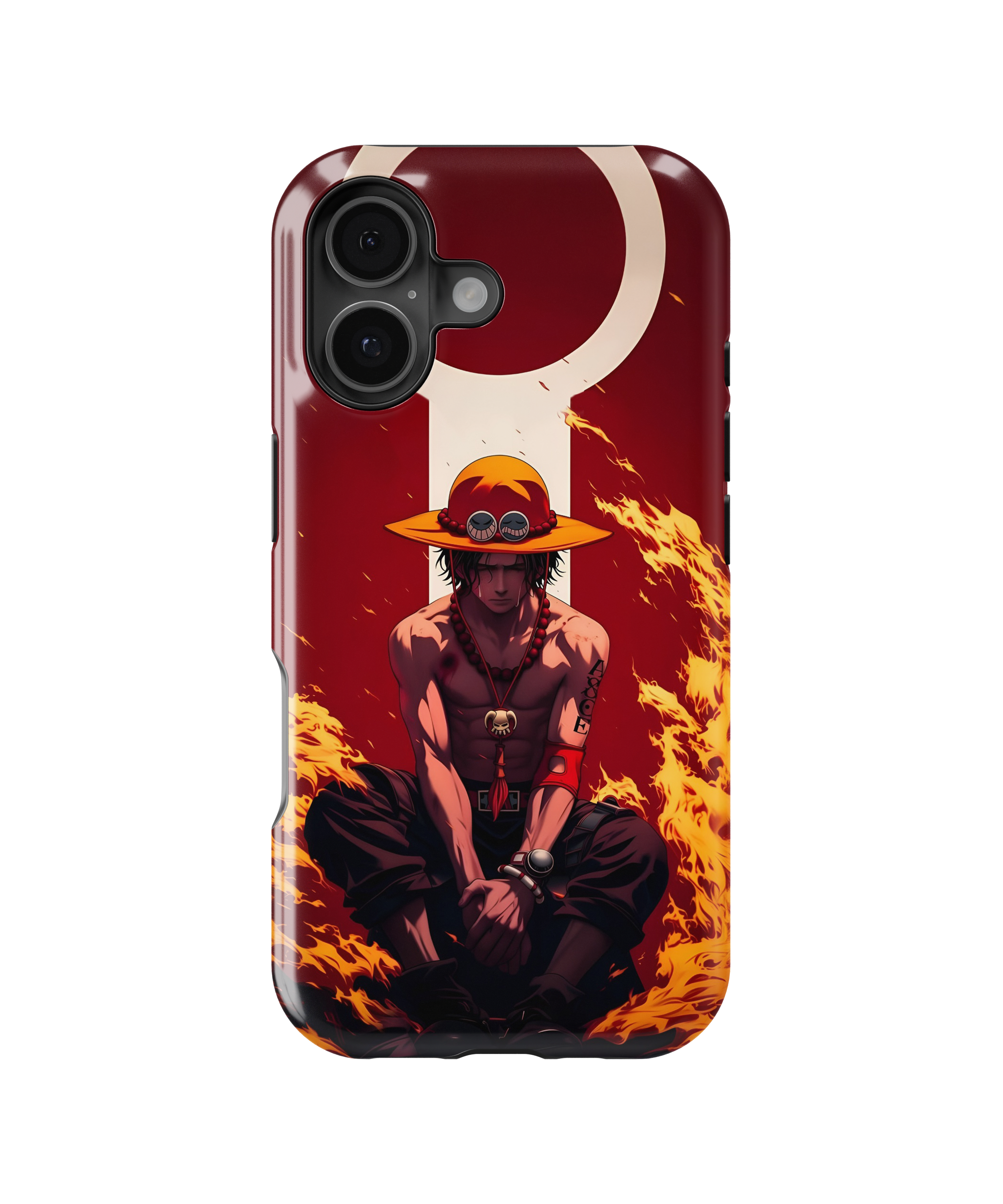 Coque iPhone Portgas D. Ace – Design Flamme Rouge | One Piece