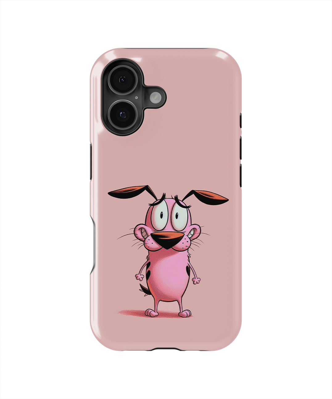 Coque iPhone – Design Courage le Chien