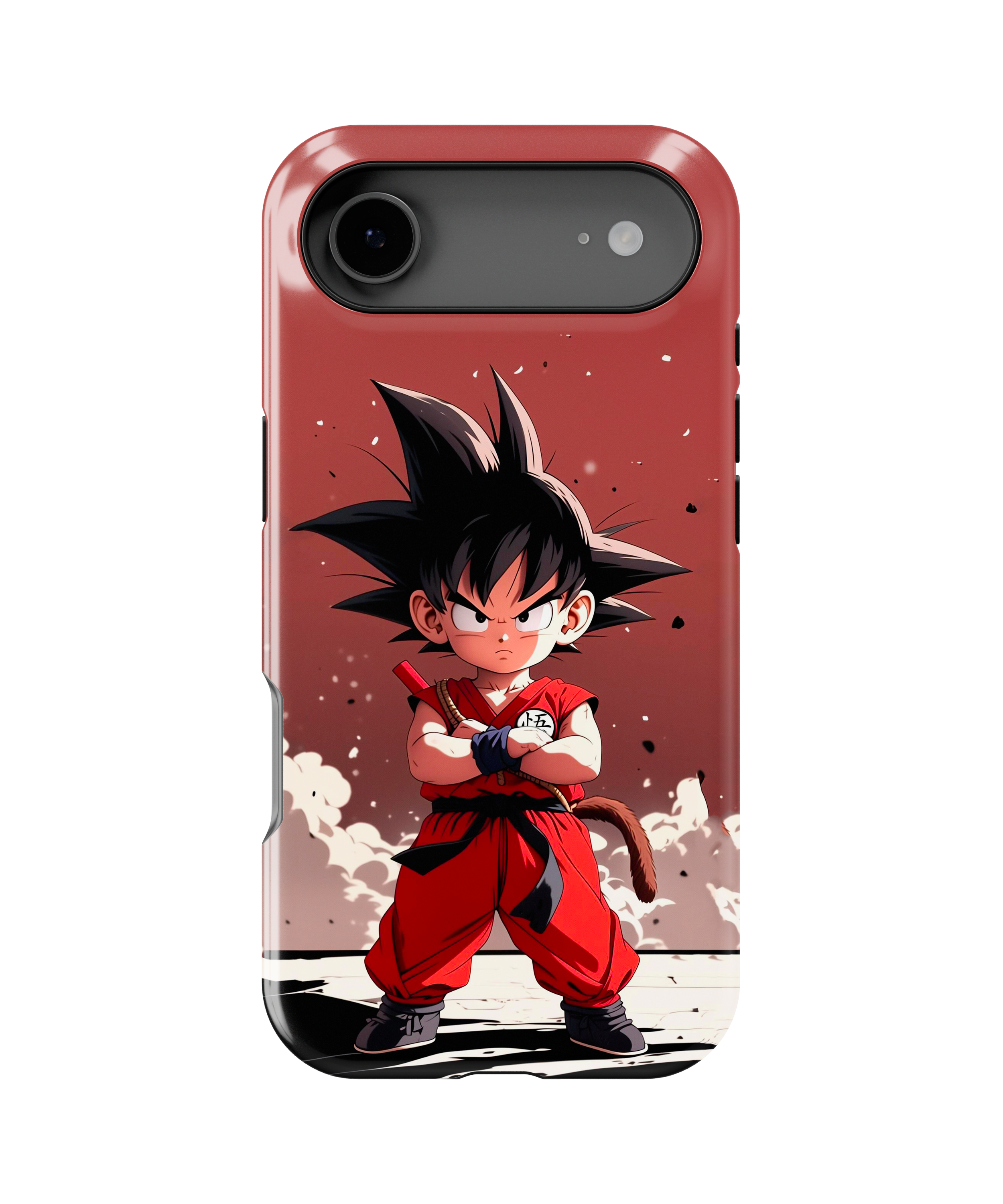 Coque iPhone Anime Goku maroon