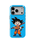 Coque iPhone Anime Goku Bleue